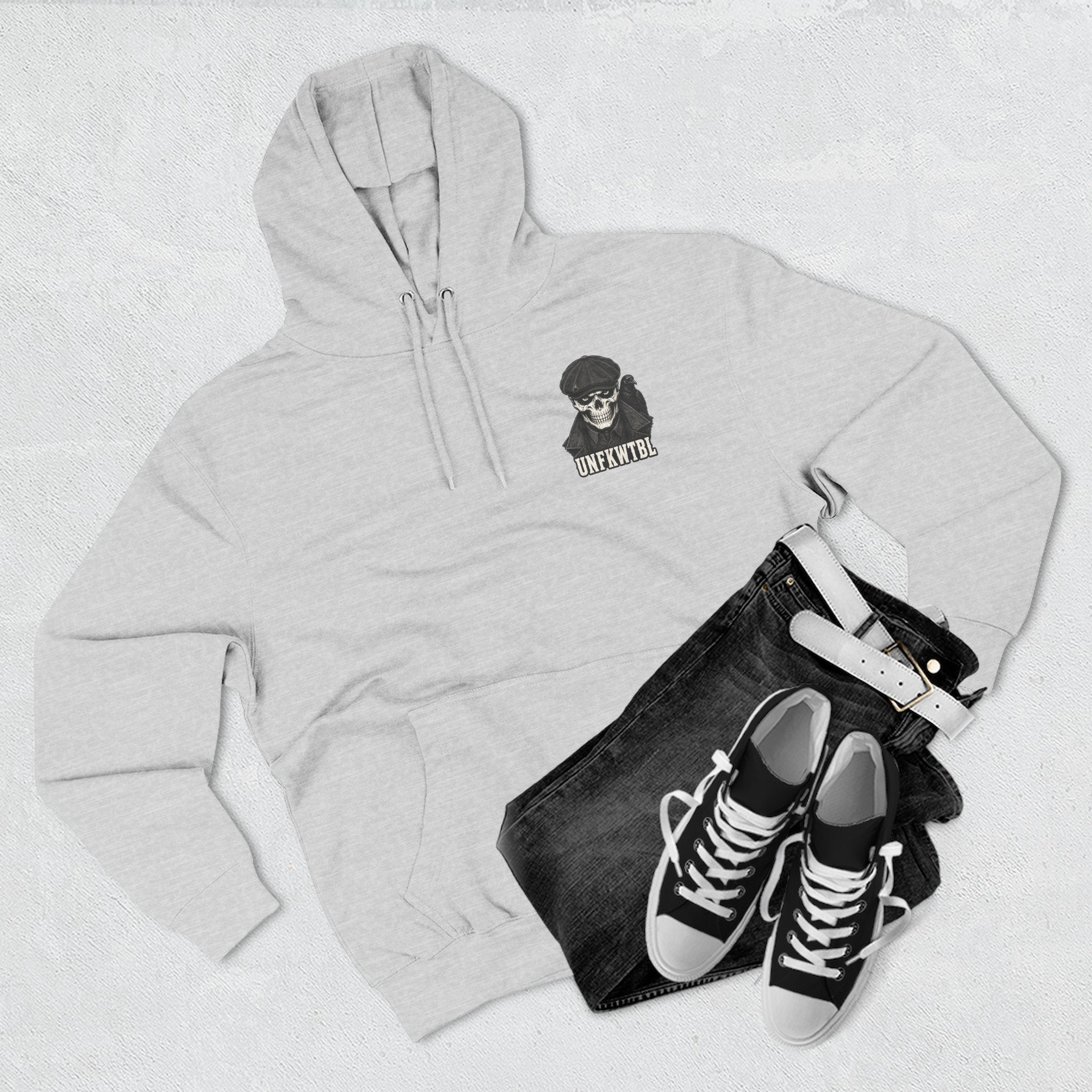 Respect Few Fear None Hoodie Skull & Raven