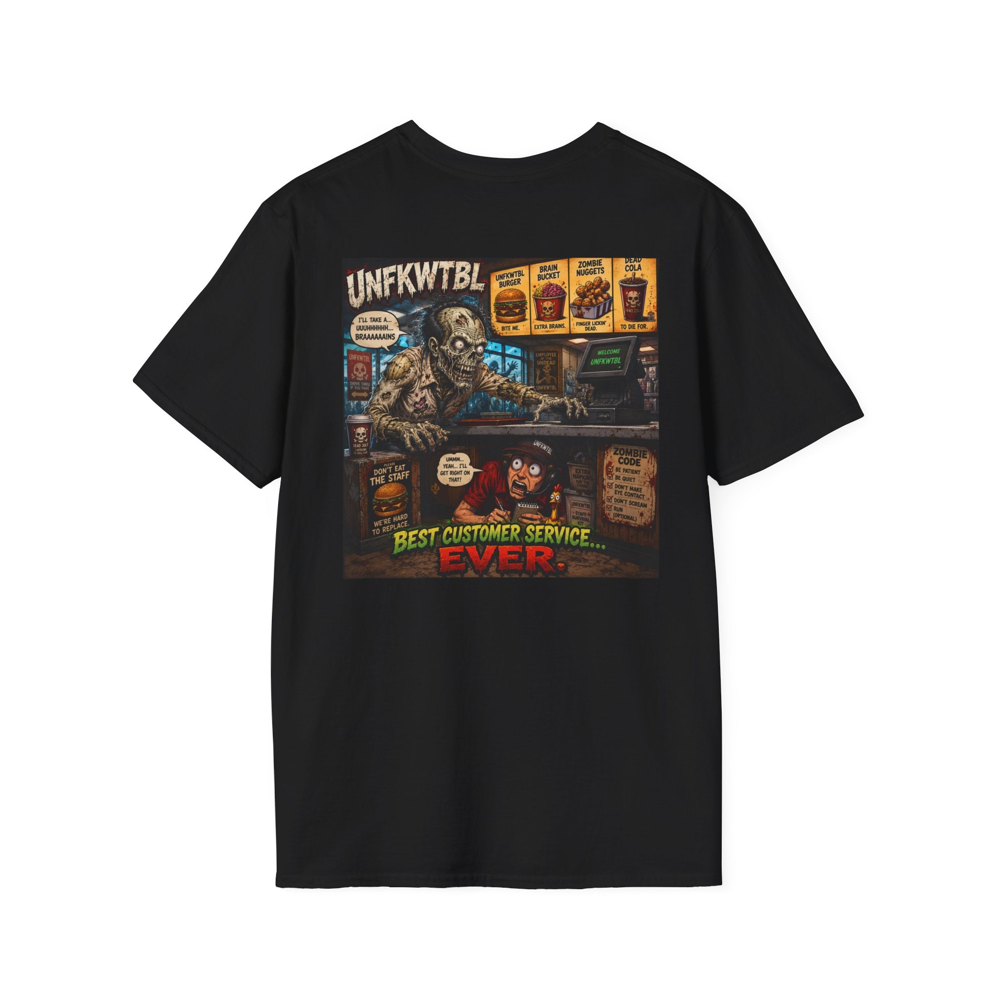 Vintage T-Shirt — "Zombie Wants Fast Food" Band Graphic