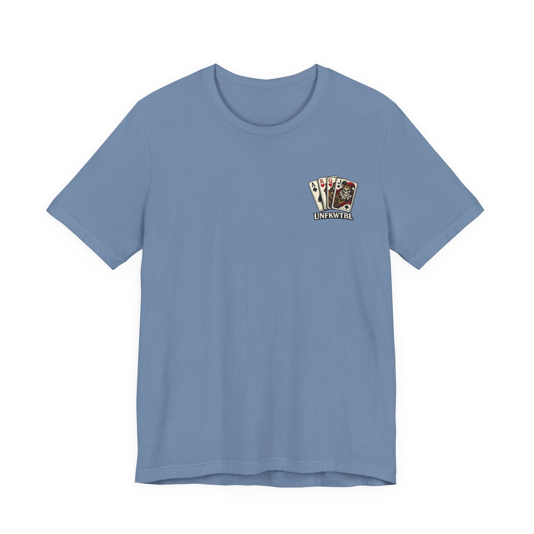 Play Dirty Win Everything Graphic Tee — Poker Skull Pinup T-Shirt