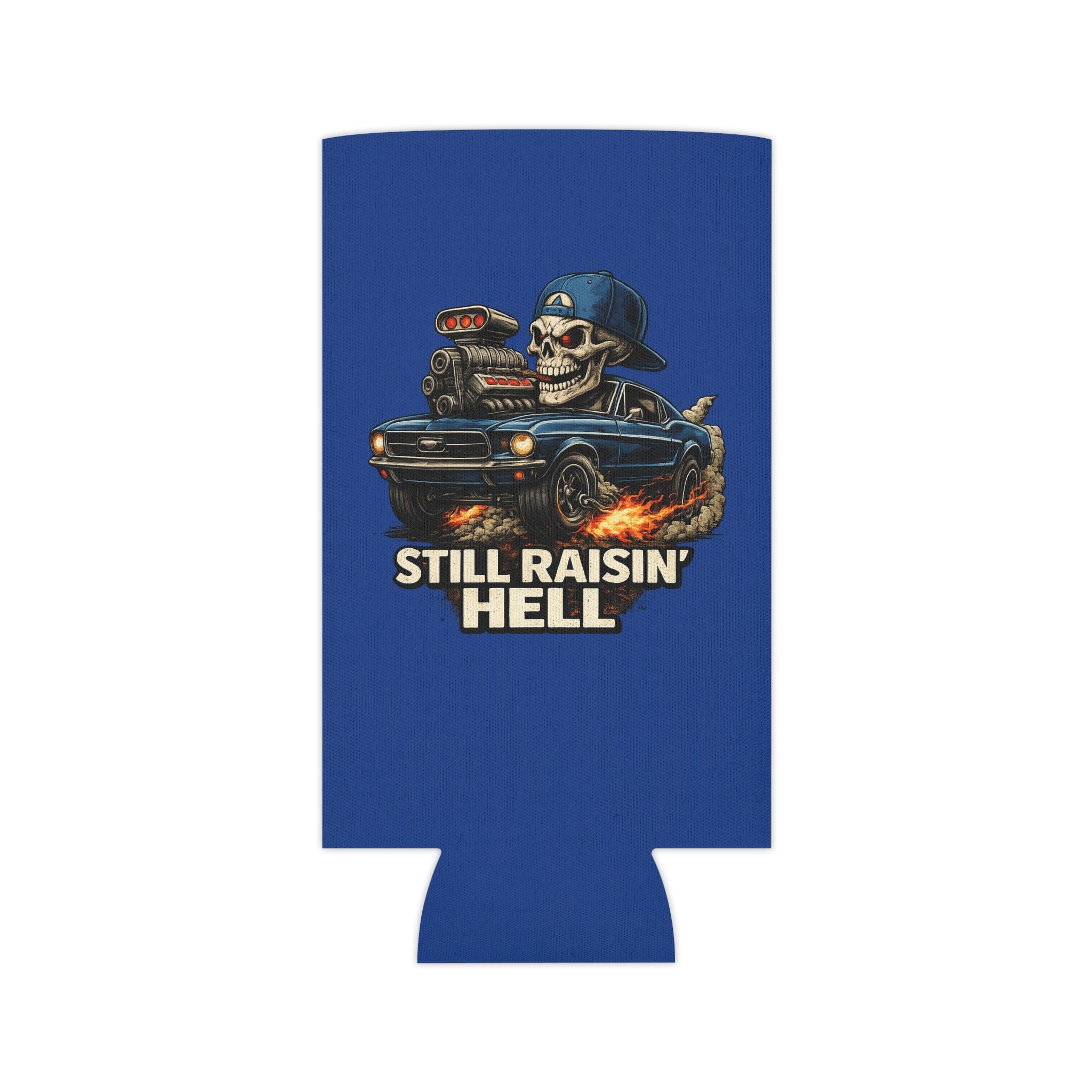 Can Cooler — "Stay Cold. Remain Unfkwtbl." Skull Muscle Car Design