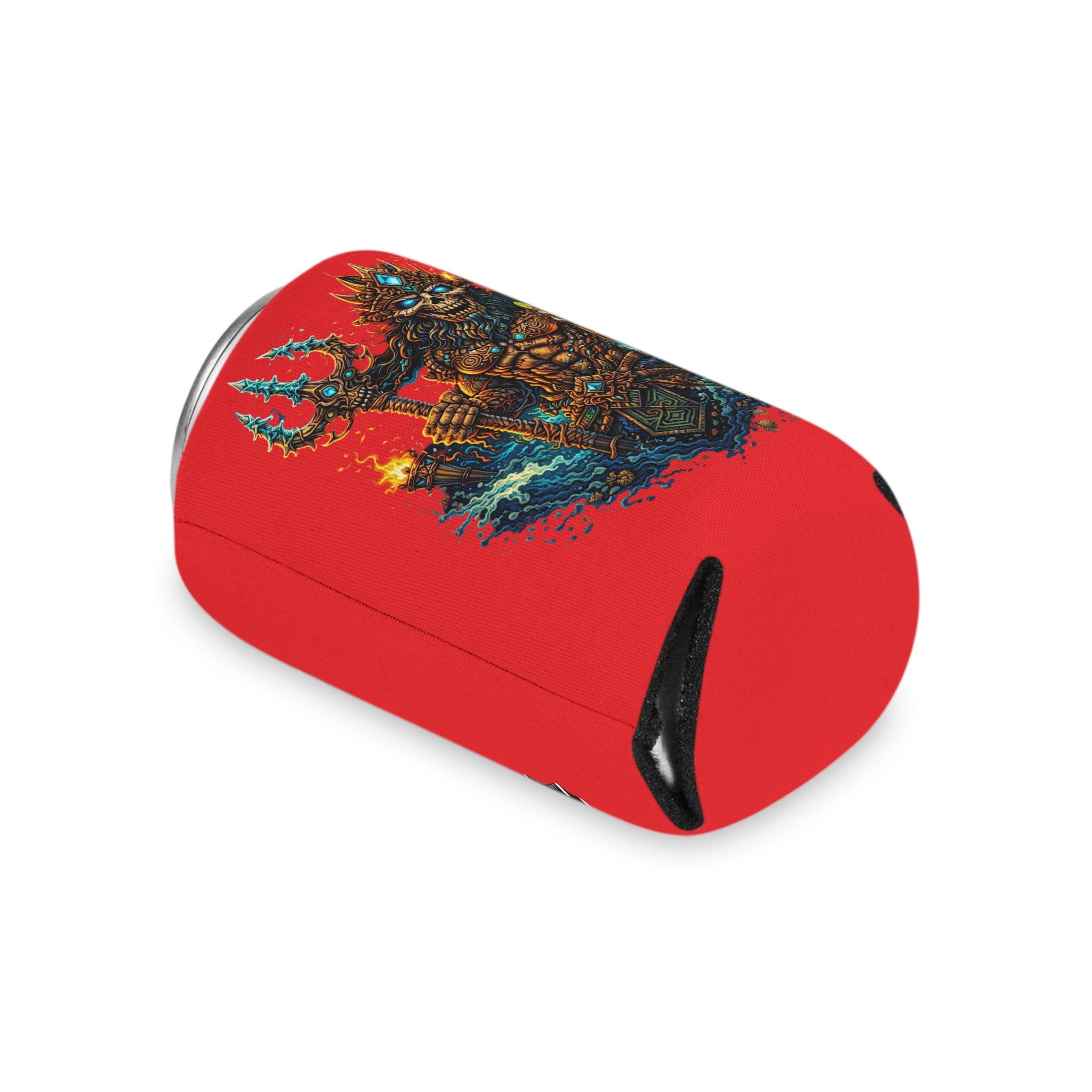 Stay Cold Can Cooler — Skull Hand & Trident Island Beer Koozie