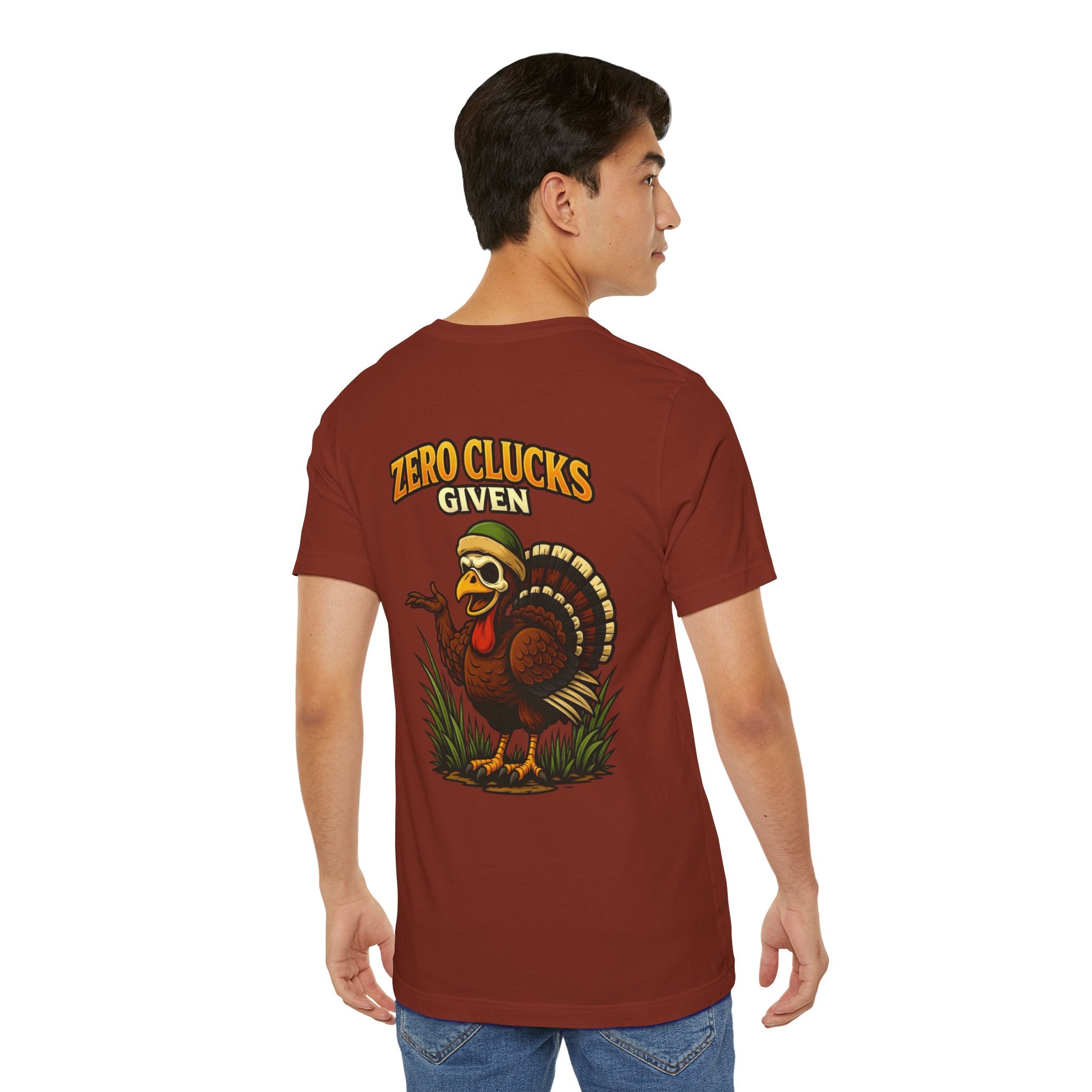 Turkey 'Zero Clucks Given' Graphic Tee – Funny Thanksgiving Shirt