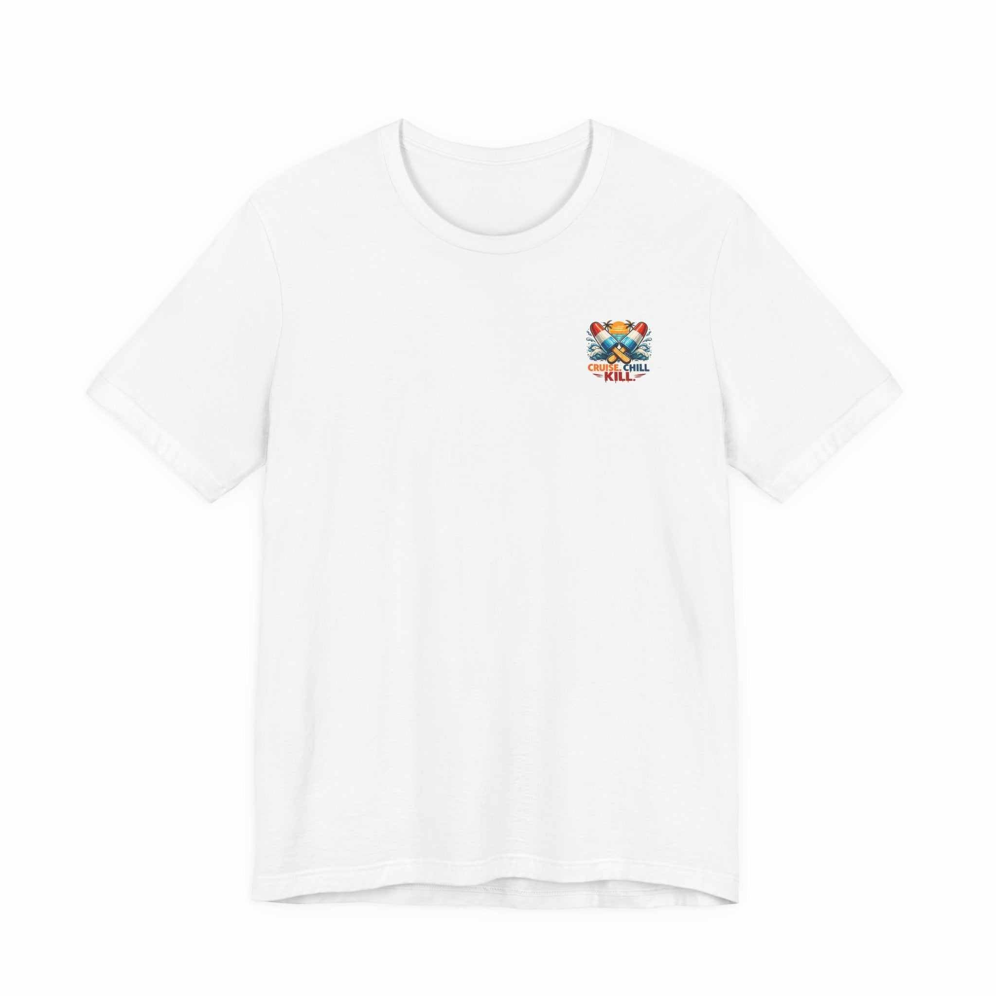 Surf or Die Michael Myers Beach Bike T‑Shirt — Retro Horror Summer Tee