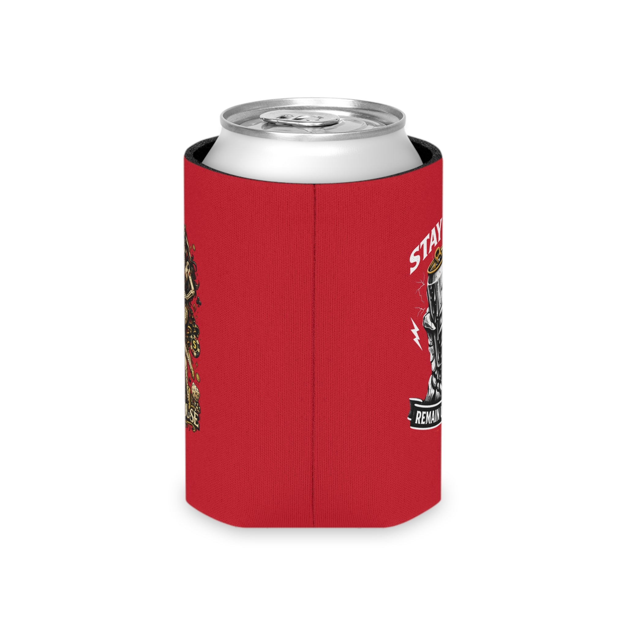 Can Cooler — "Stay Cold, Remain Unfkwtbl" Retro Pinup Skull Design