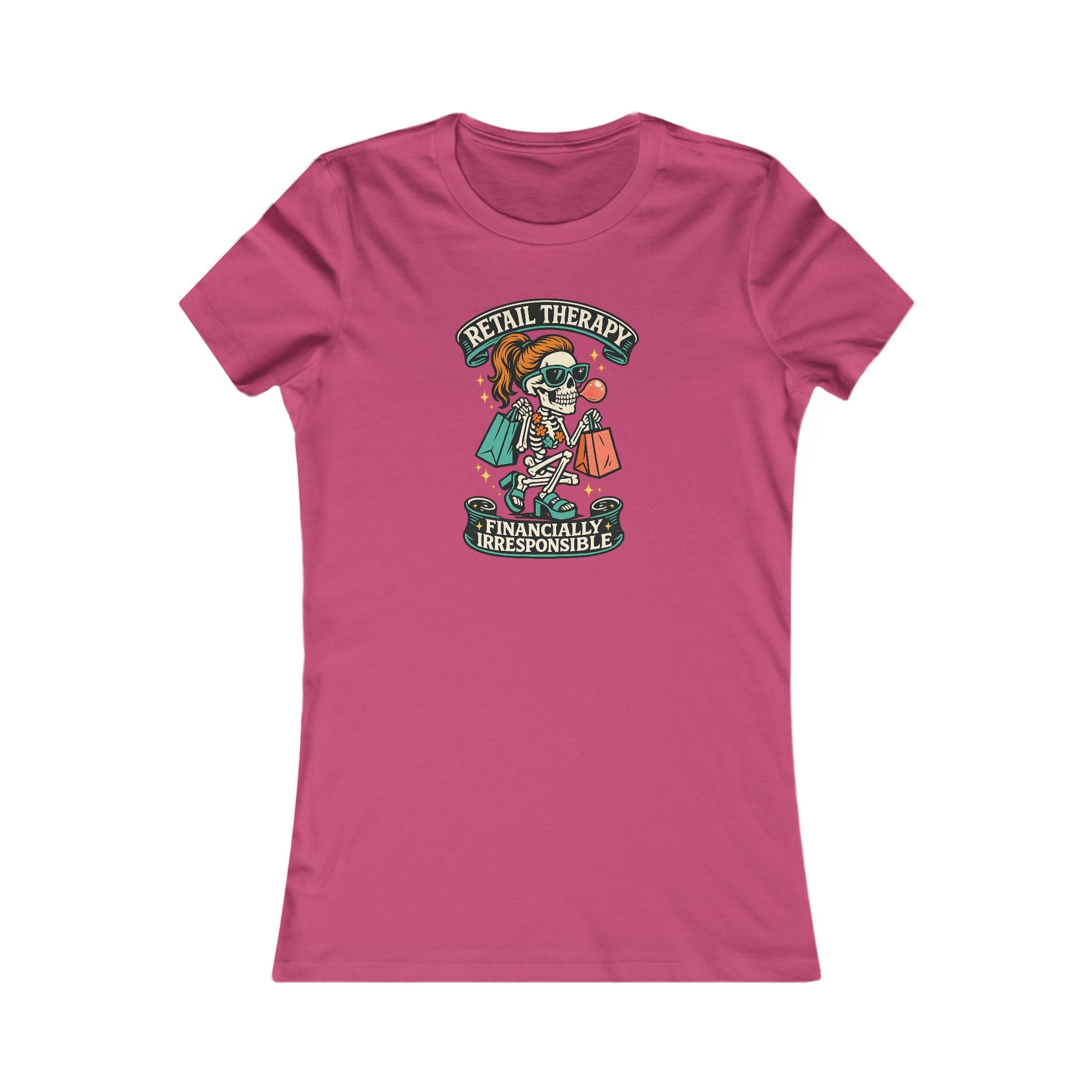 T‑Shirt — "Retail Therapy, Financially Irresponsible" Women's Graphic Tee (Shopping Humor)