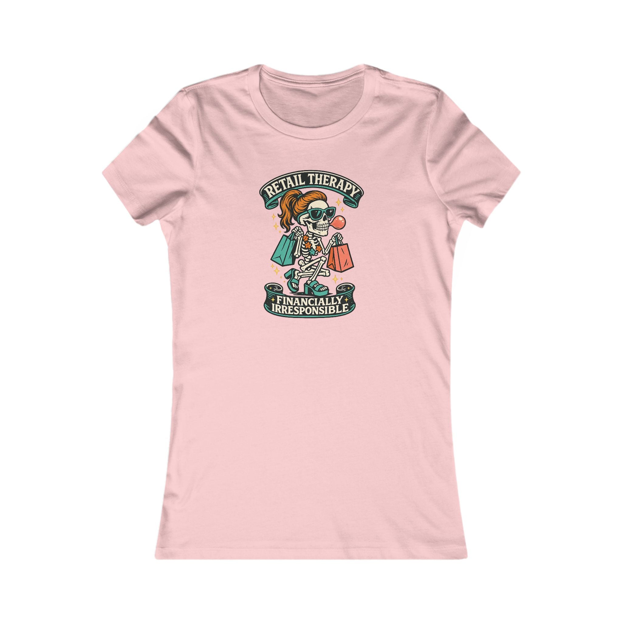 T‑Shirt — "Retail Therapy, Financially Irresponsible" Women's Graphic Tee (Shopping Humor)