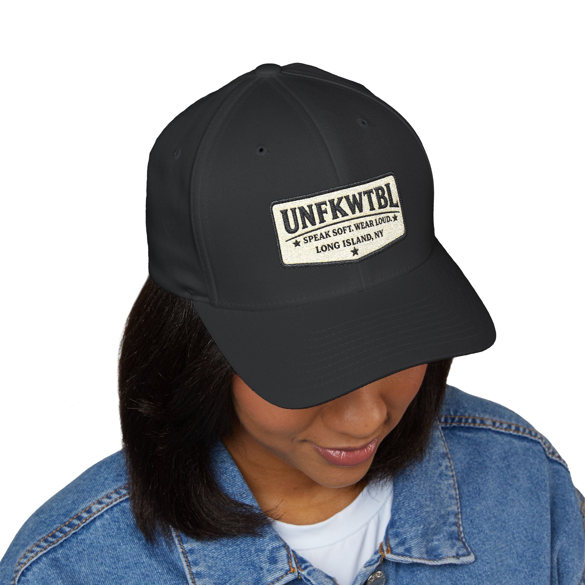 Embroidered Patch Baseball Cap — UNFKWTBL Logo with Shamrock