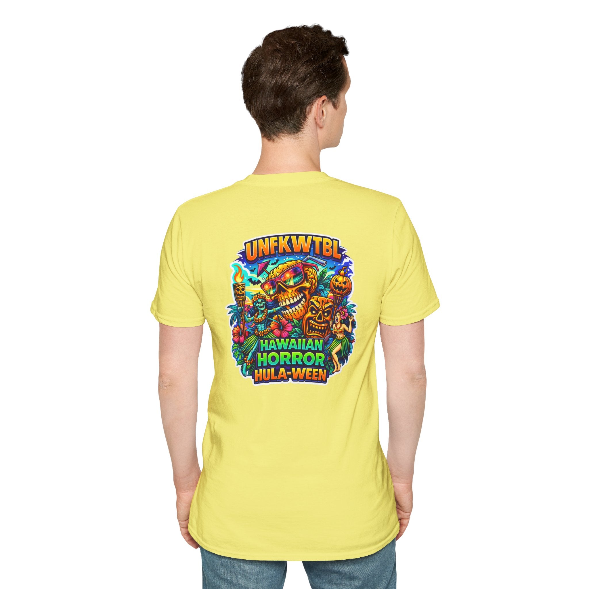 Hawaiian Horror Hula-ween T-Shirt — Tropical Tiki Halloween Tee