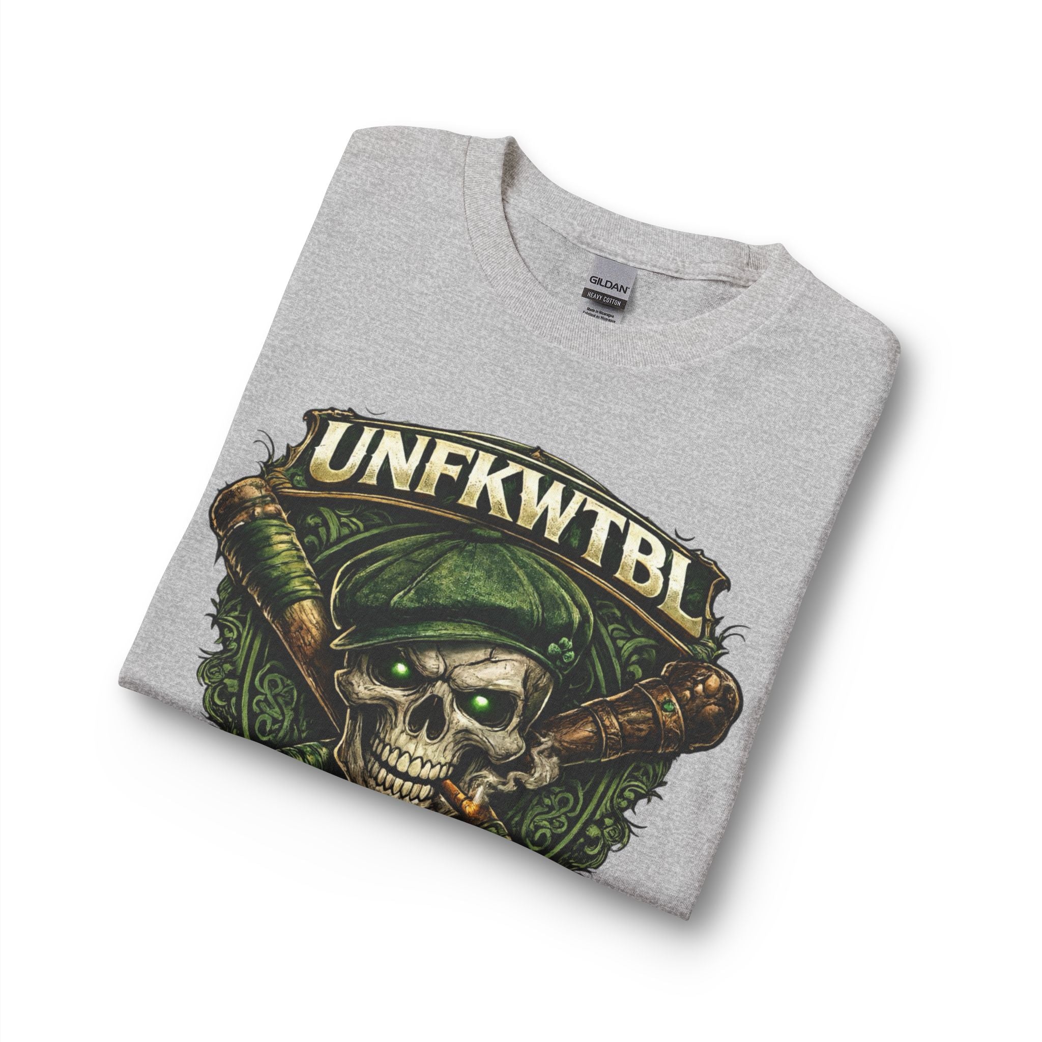 Skull & Baseball Bats Long Sleeve Tee — "NO LUCK. JUST GRIT."