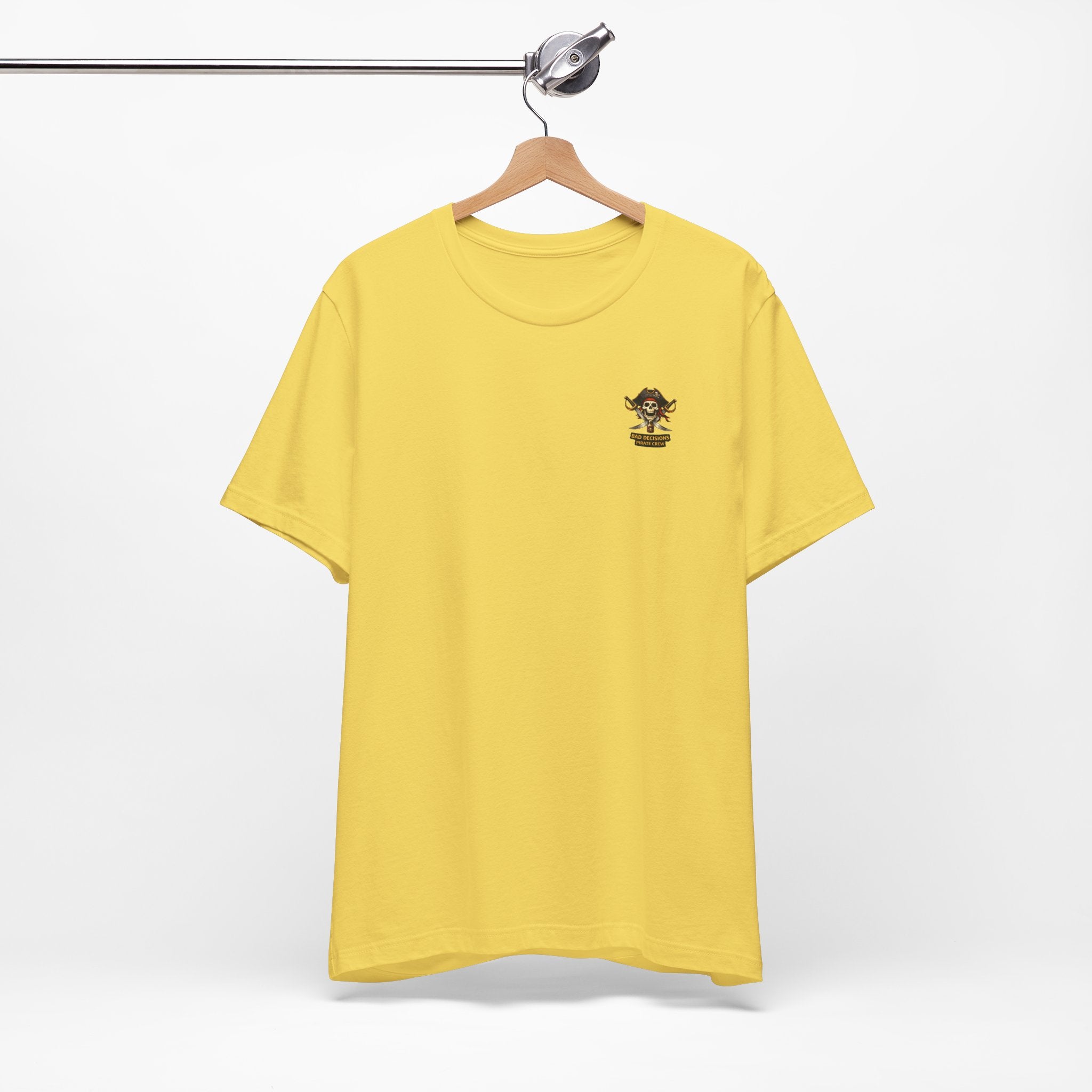 Captain of Bad Decisions Tee — Pirate Skeleton Graphic T-Shirt