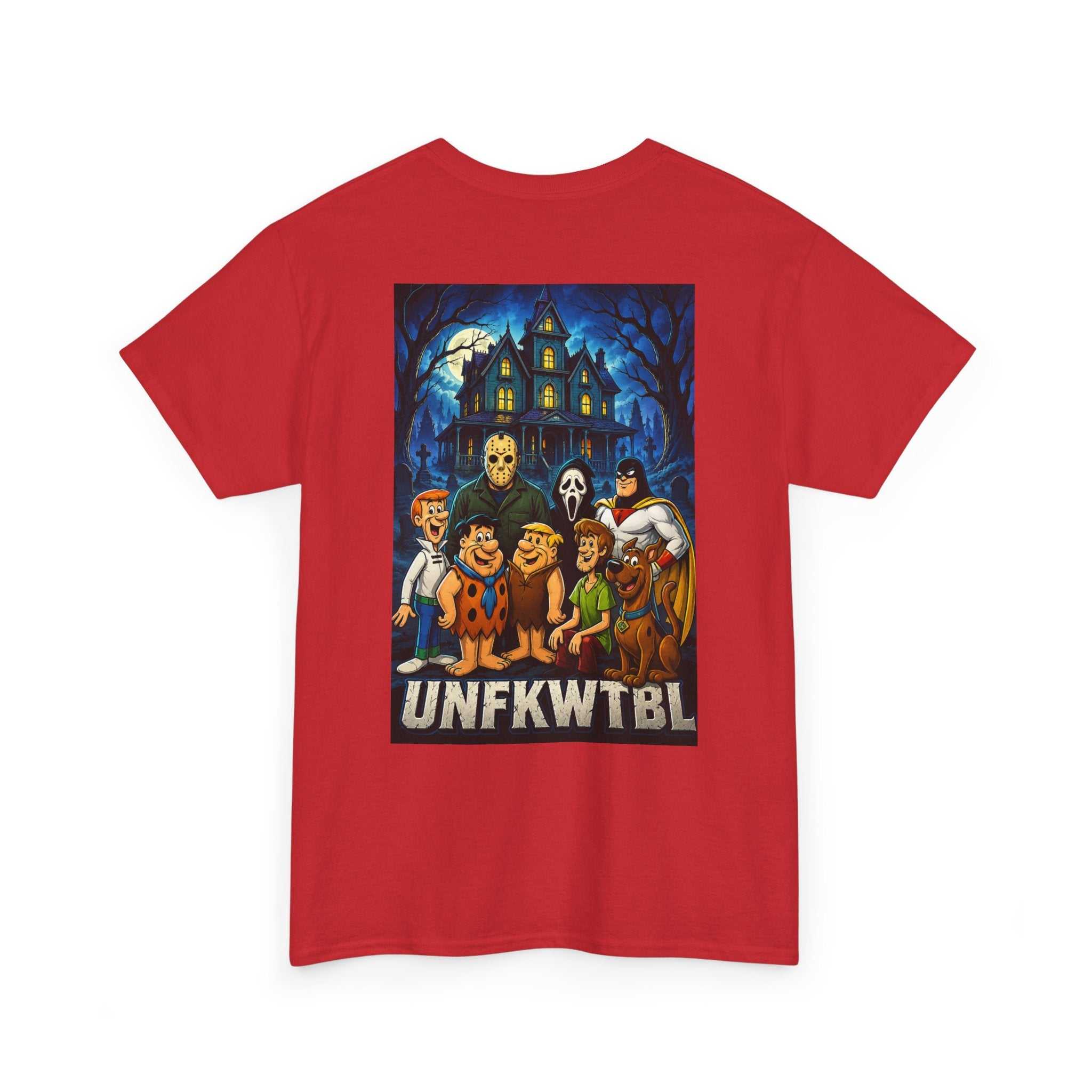 Scooby-Style Haunted Crew T-Shirt — Retro Mystery Mansion Graphic