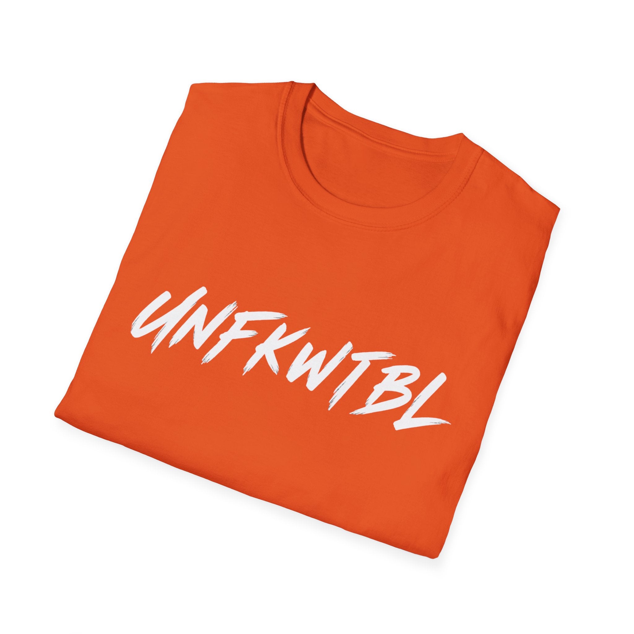 Unfkwtbl Graphic T‑Shirt — Bold White Script Tee