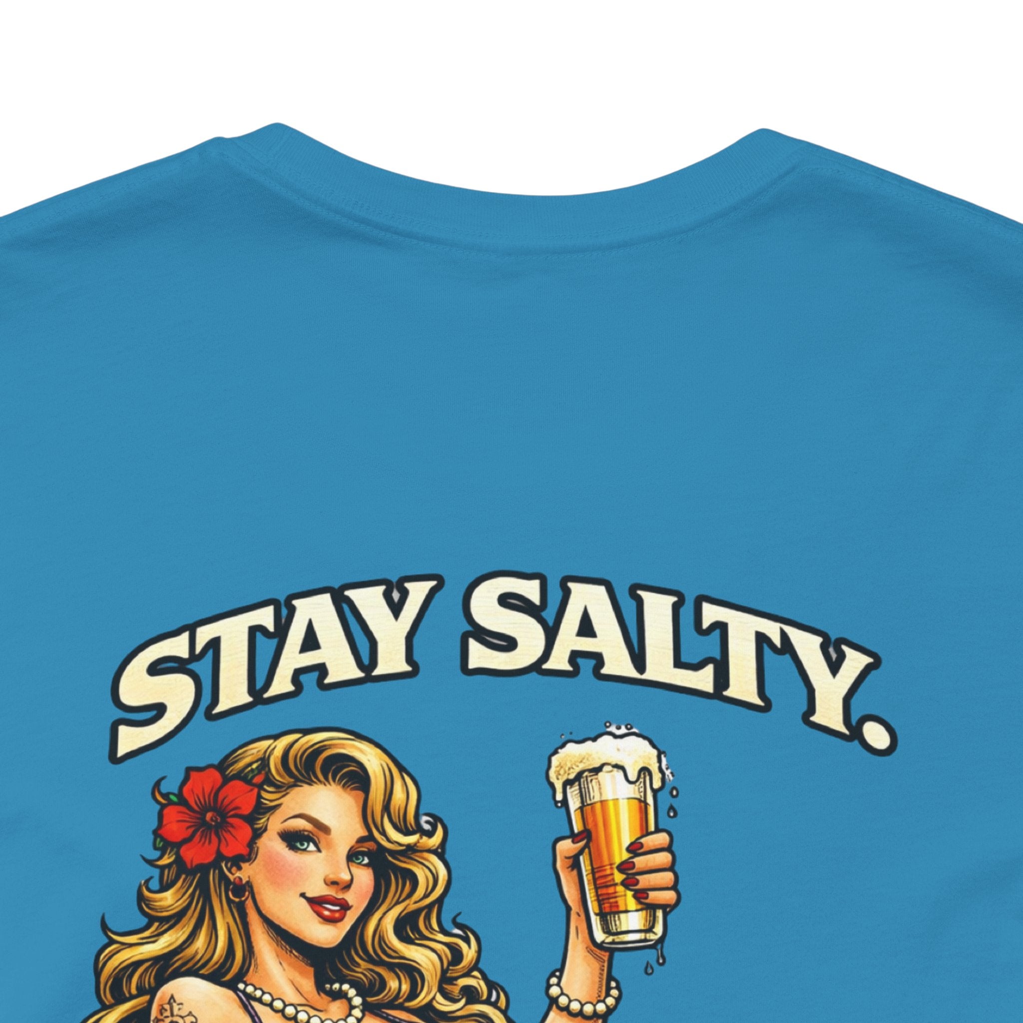 Stay Salty Mermaid T-Shirt — 'Remain UNFKWTBL' Vintage Beach Tee