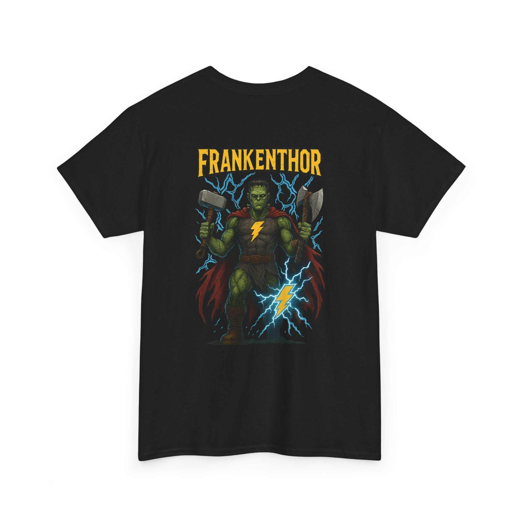 Frakenthor Honor Recharge unisex t-shirt with detailed print and ribbed collar