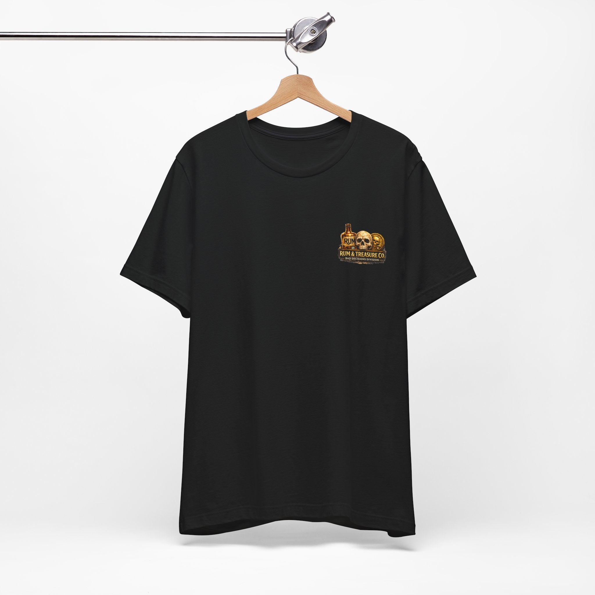 Pirate Skull Treasure Tee — Skeleton Captain, Mermaids & Gold Chest Graphic T-Shirt