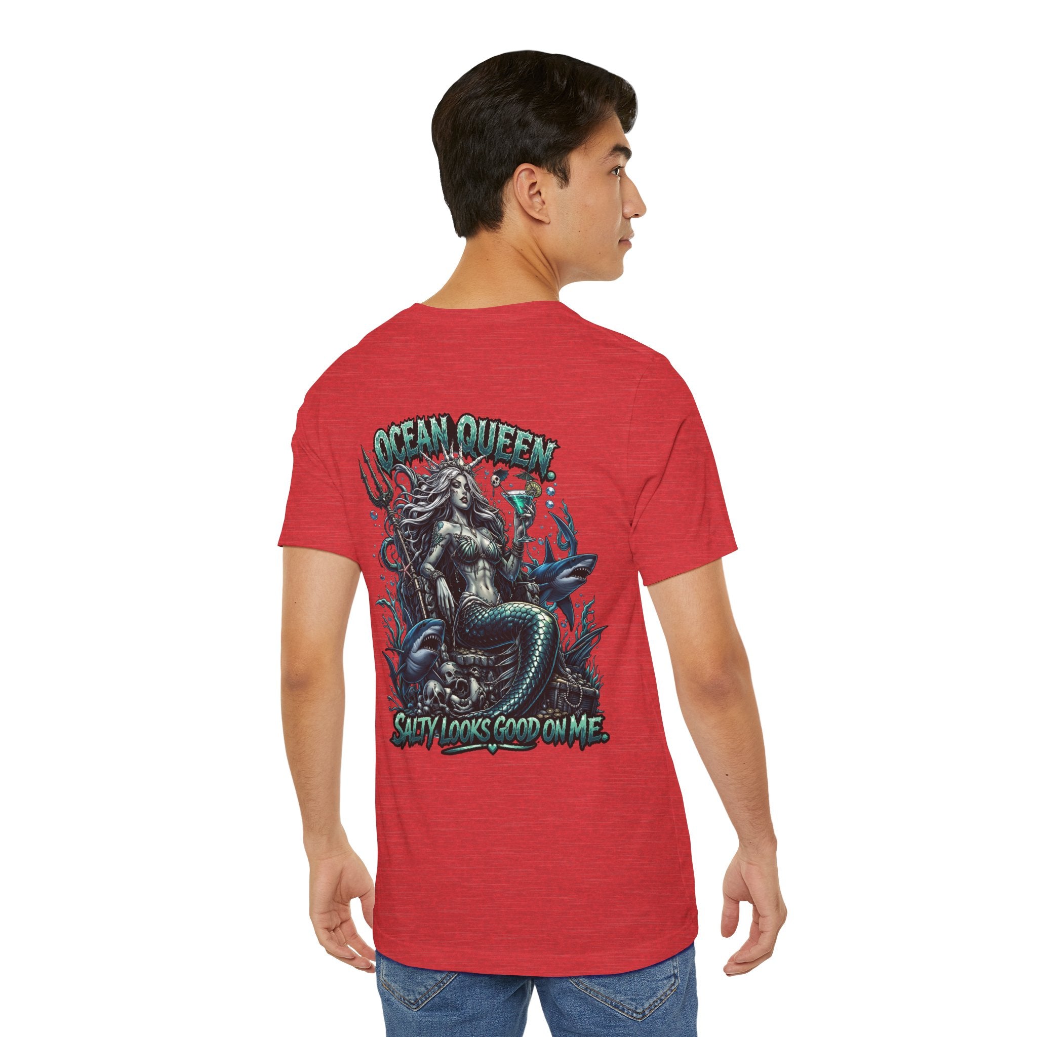 Ocean Queen Mermaid Tee — 'Ocean Queen' Graphic Short Sleeve Shirt