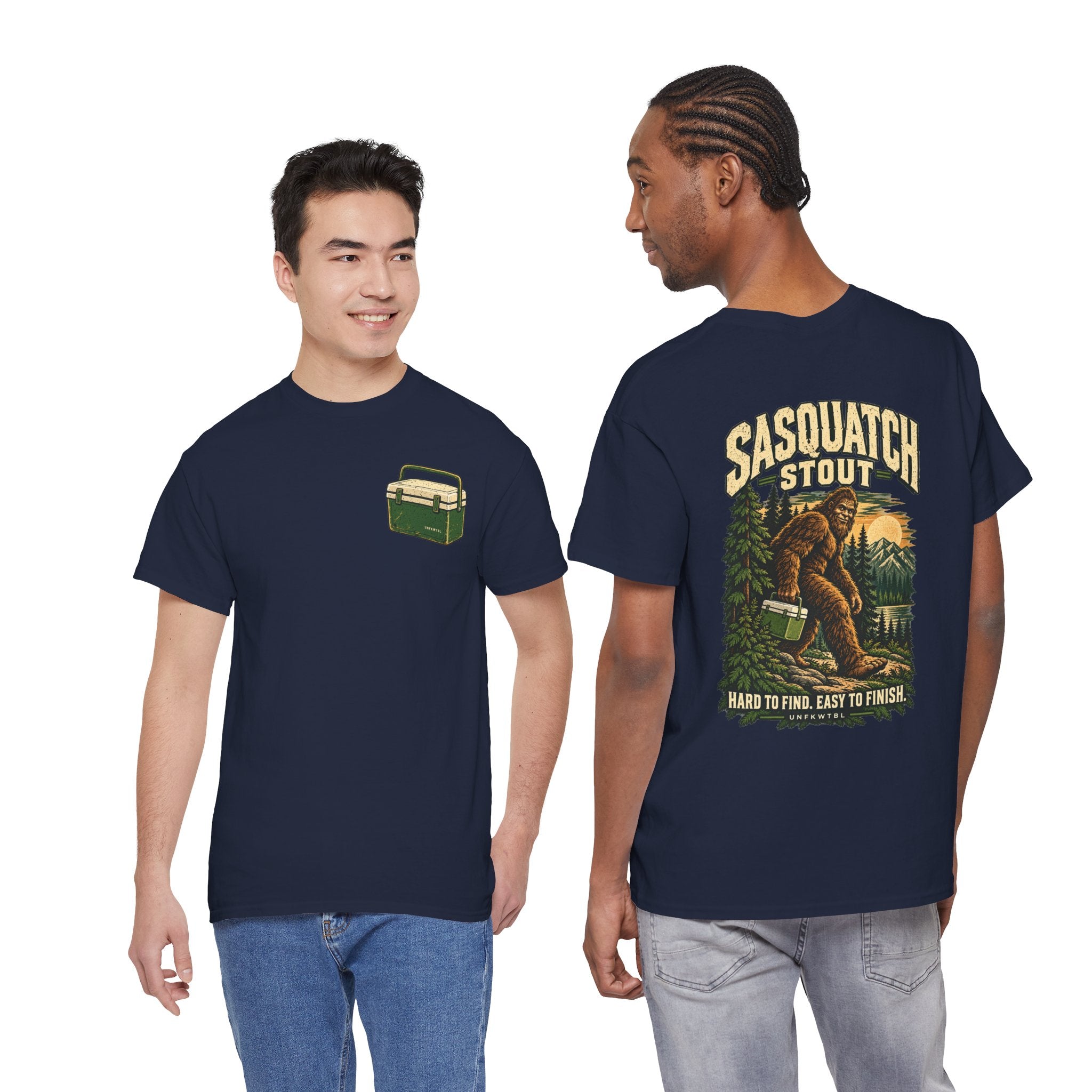Sasquatch Stout Bigfoot Camping T-Shirt