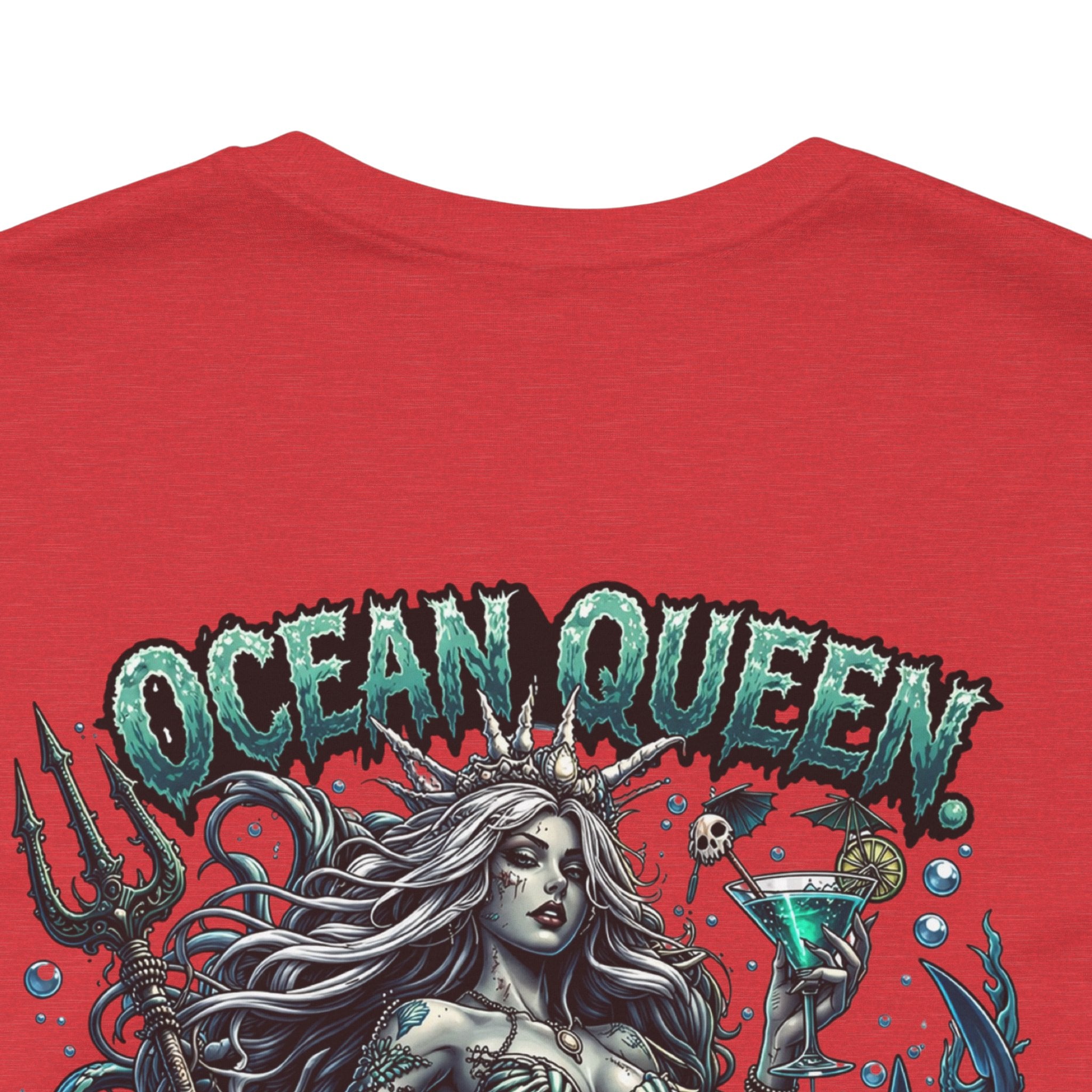 Ocean Queen Mermaid Tee — 'Ocean Queen' Graphic Short Sleeve Shirt