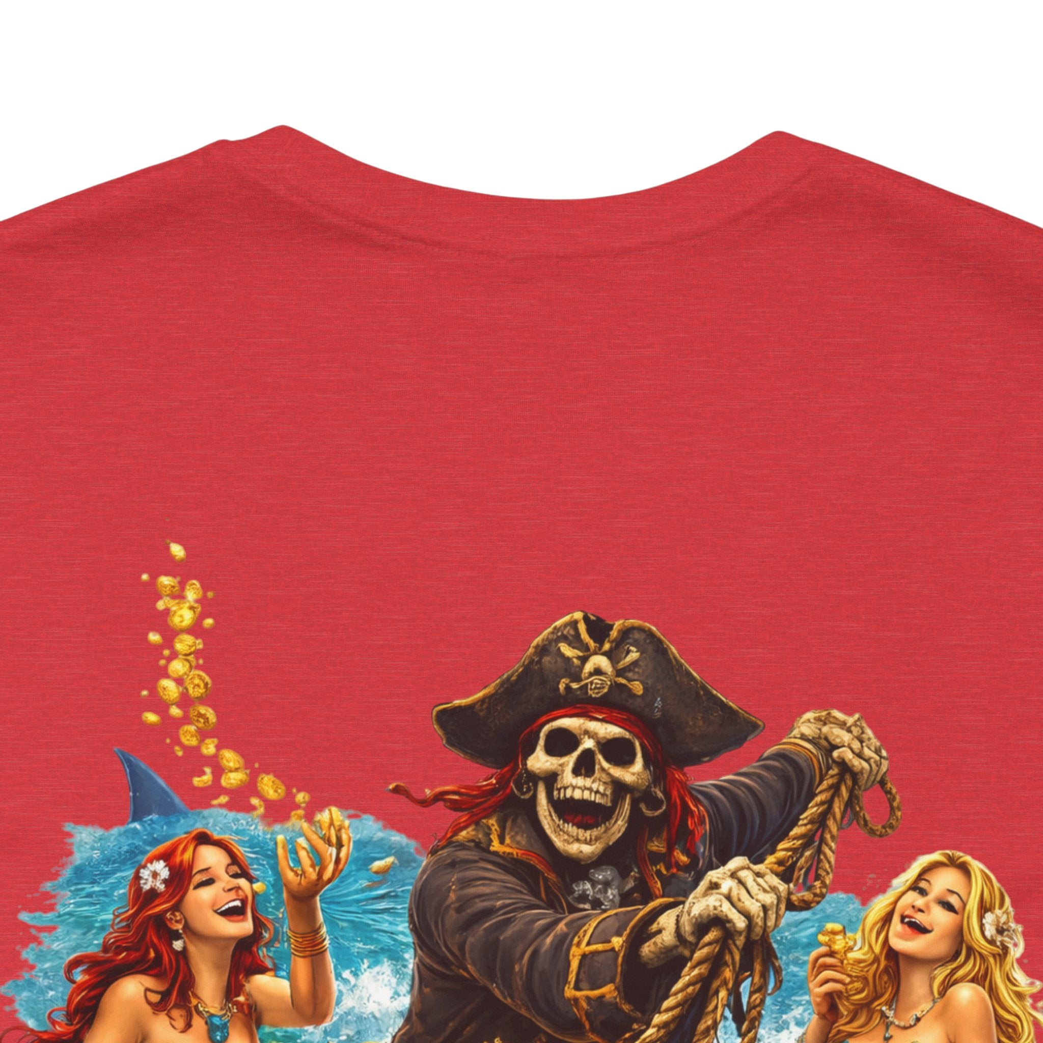 Gold First Pirate Tee — 'Gold First, Questions Later' Treasure Skull T-Shirt