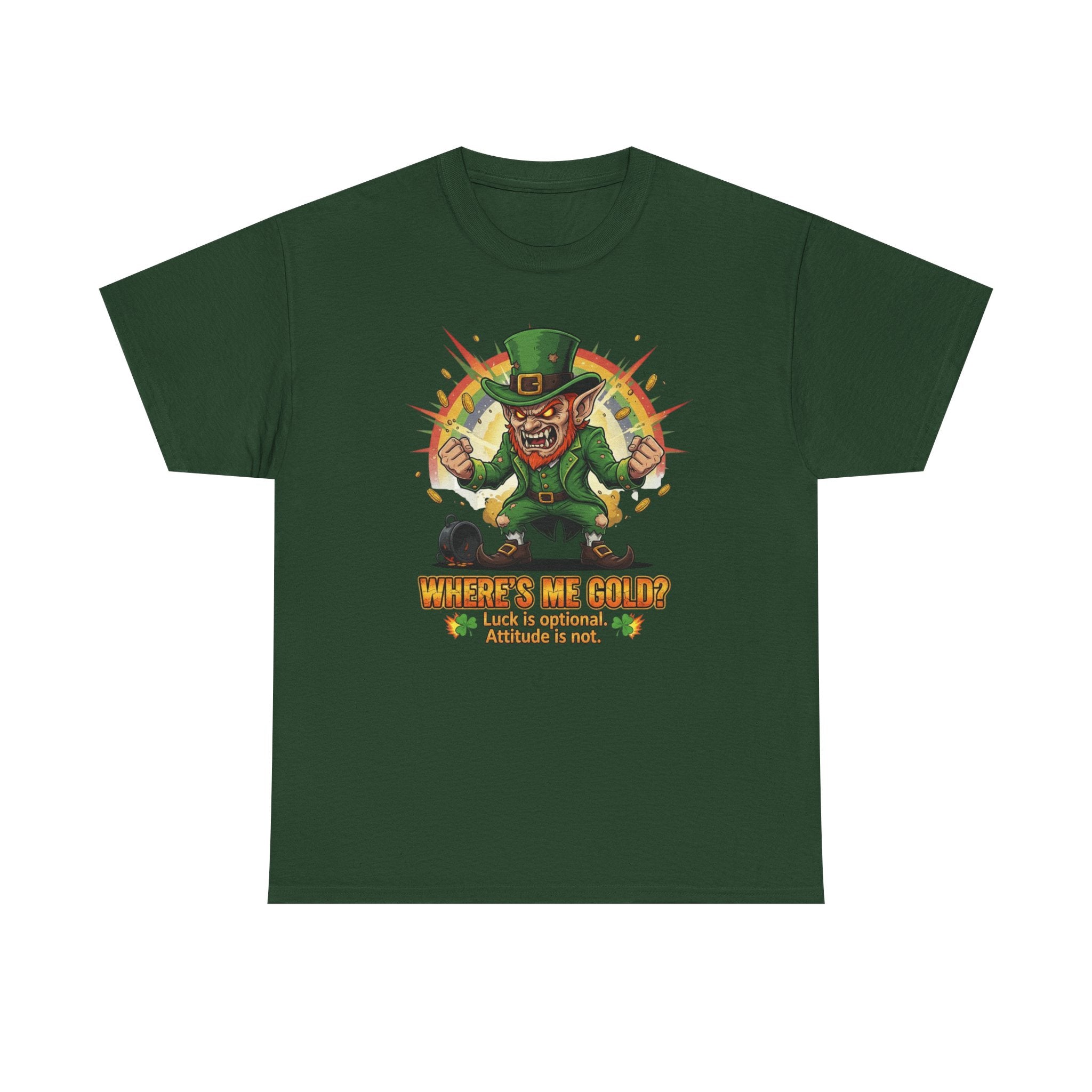 St. Patrick's Day Tee | Leprechaun Design Shirt for Luck - UNFKWTBL COMPANY INC