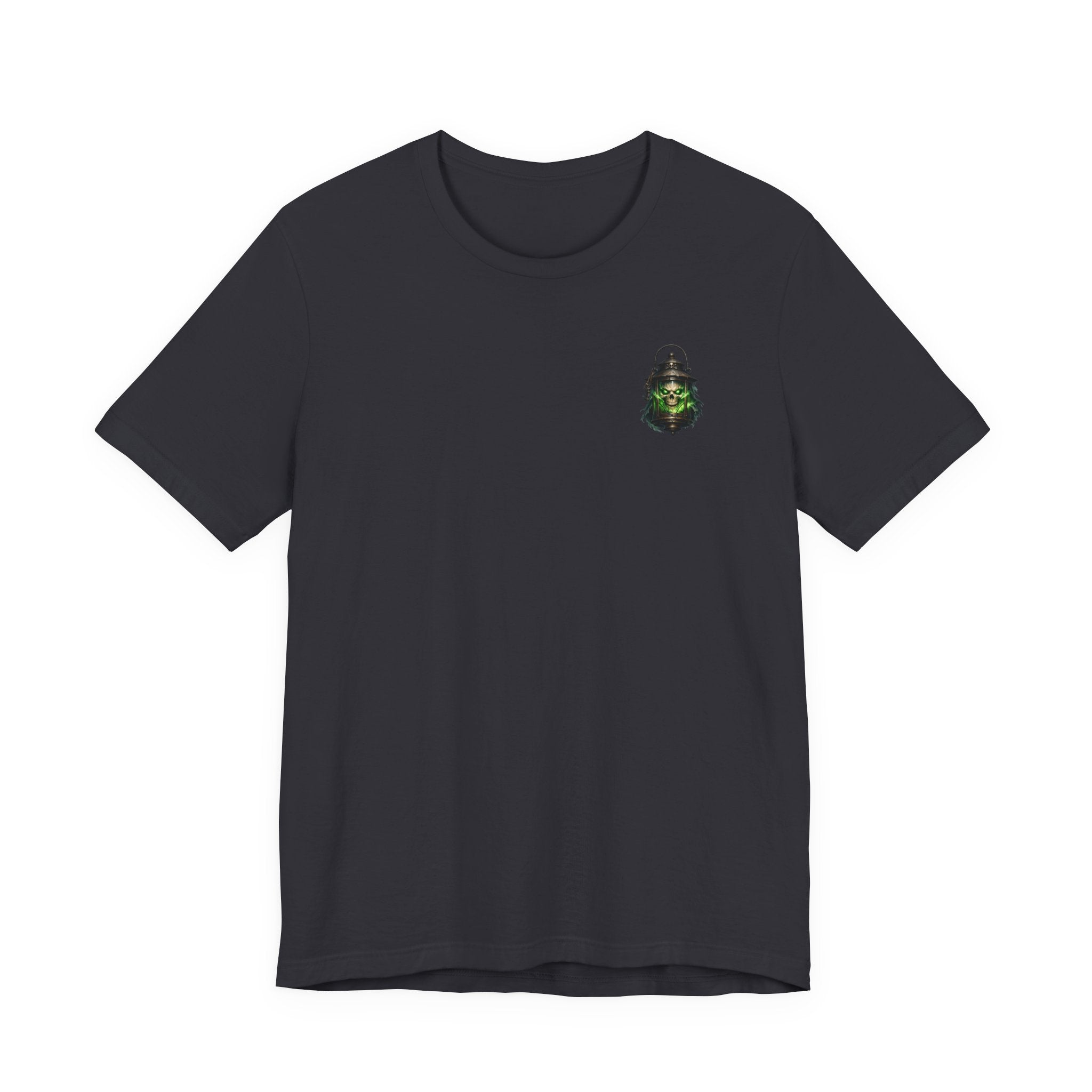 Grim Lantern Skull Tee — Gothic Horror Graphic T-Shirt