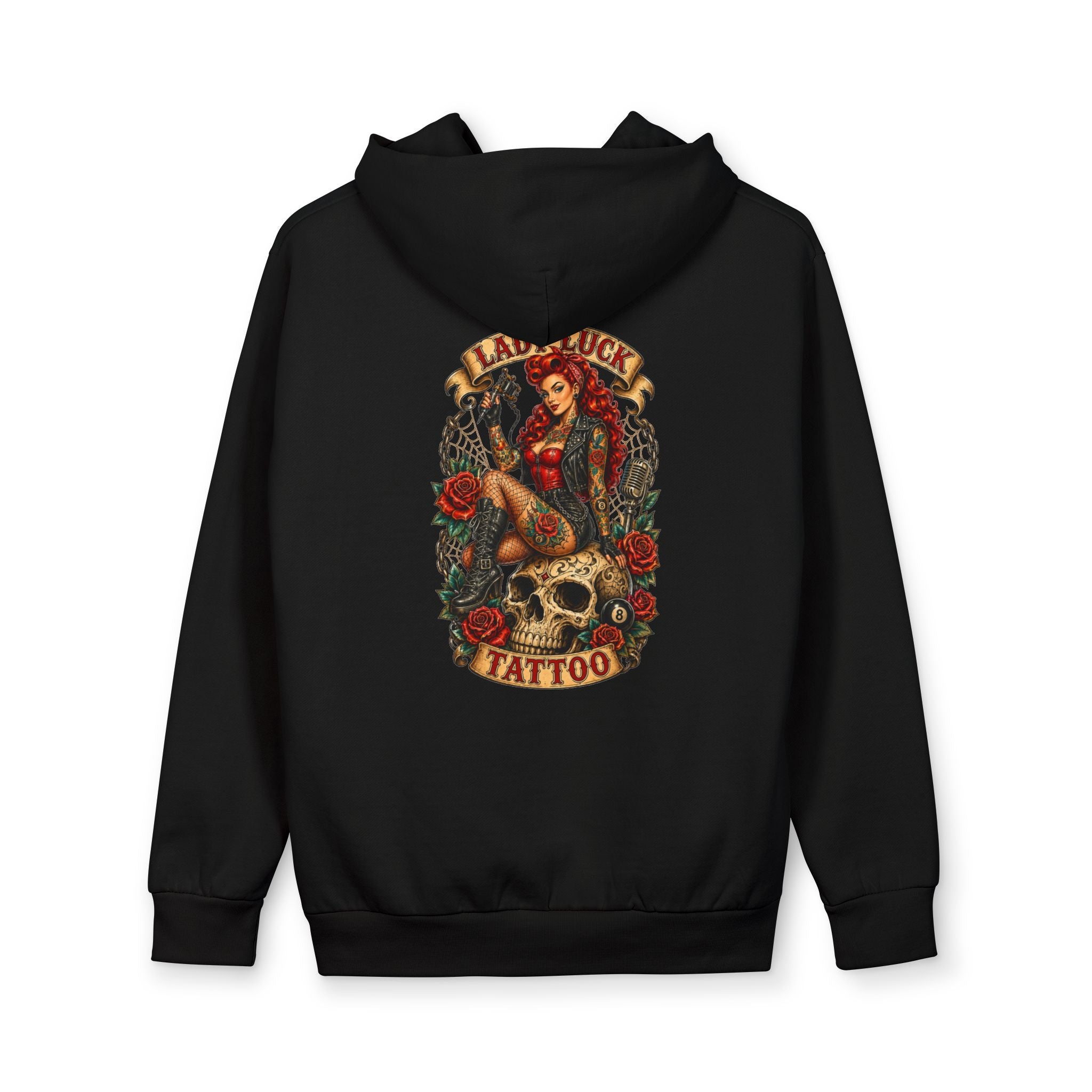 Lady Luck Tattoo Skull Queen Hoodie