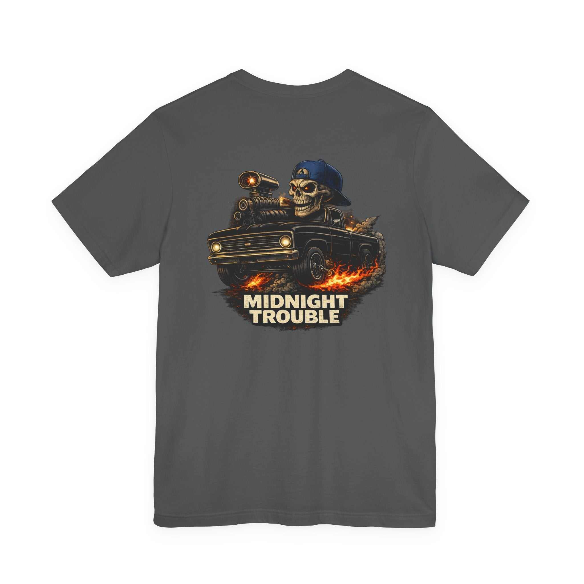 Midnight Trouble Skull Car Tee