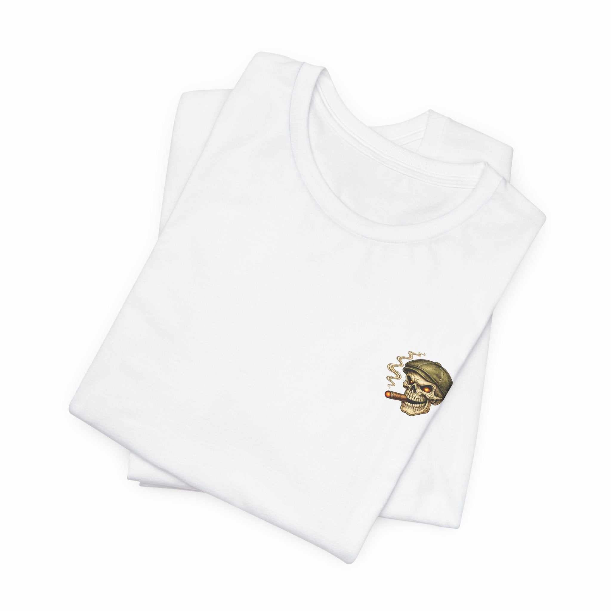 Slow Burn Survivor T-Shirt — Vintage Skull Motorcycle Flame Tee
