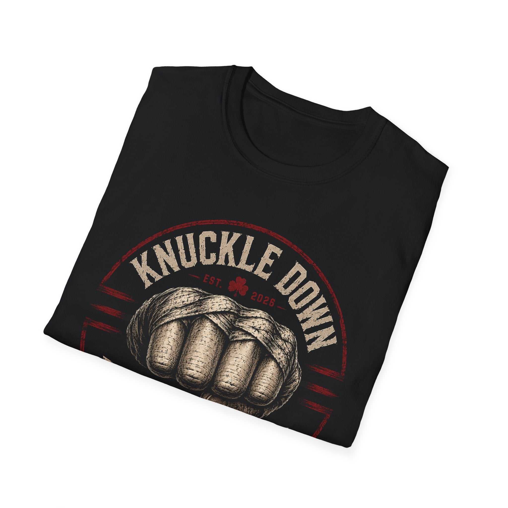 Knuckle Down Vintage Boxing T‑Shirt — Retro Fist Graphic Tee