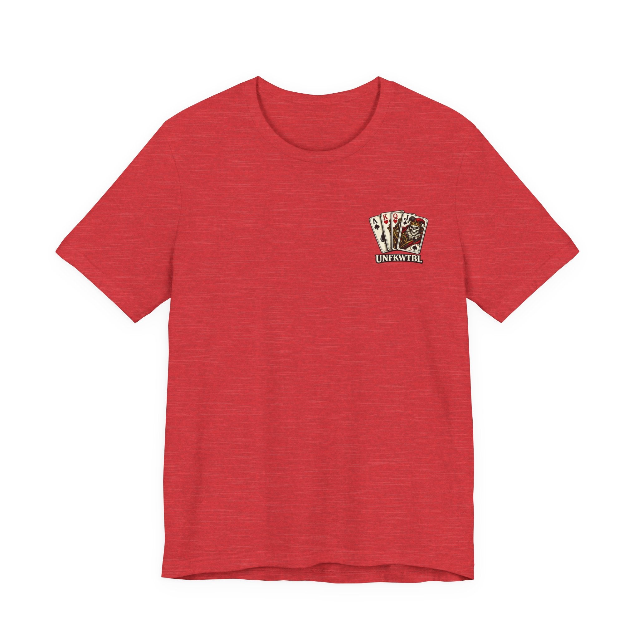 Play Dirty Win Everything Graphic Tee — Poker Skull Pinup T-Shirt