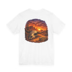 Skull Desert Sunset Tee — Western Bull Skull Graphic T-Shirt