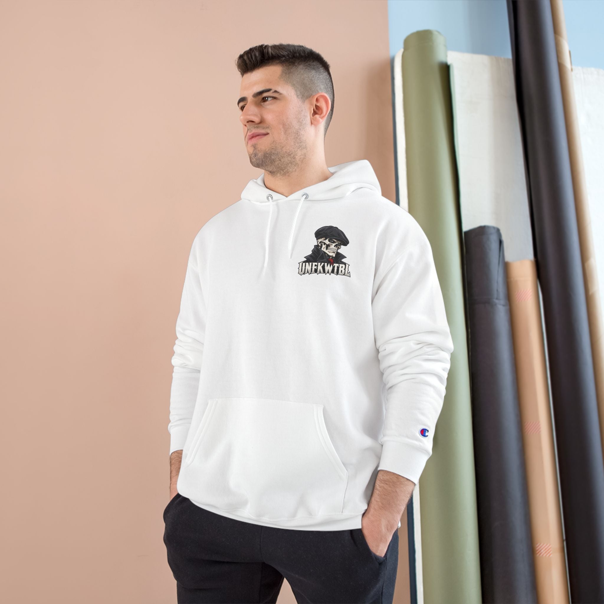 Stay UNFKWTBL Silent Boss Skull Champion Hoodie