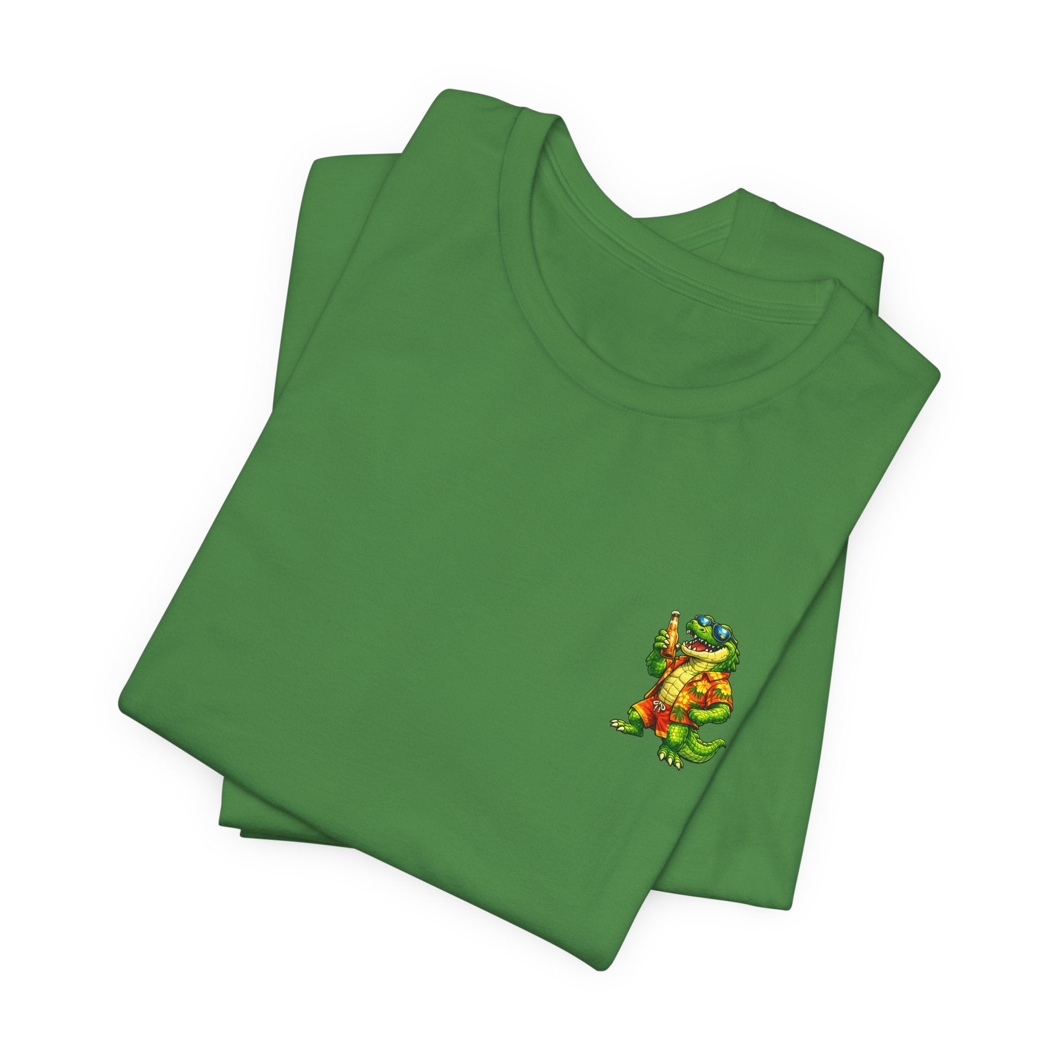 Vacation Party Tee — "This Is Why We Vacation" Tropical Shark & Gator Graphic Shirt