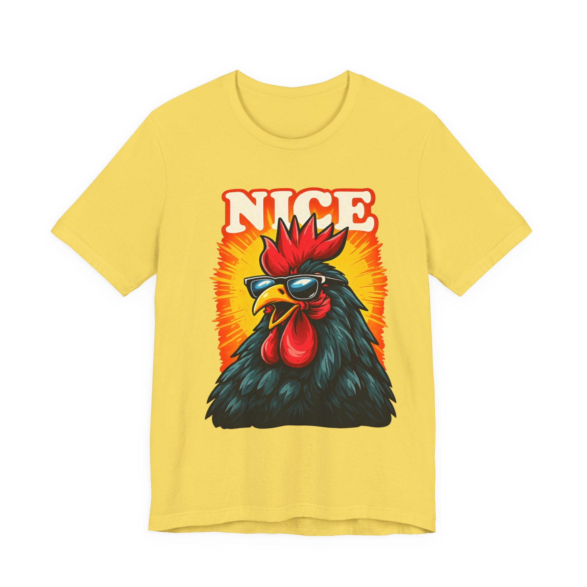 Nice Rooster T-Shirt — Cool Sunglasses Chicken Graphic Tee