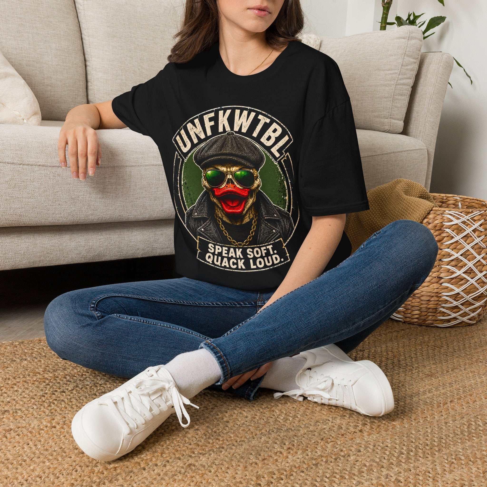 Duck Skull Speak Soft, Quack Loud Vintage Tee