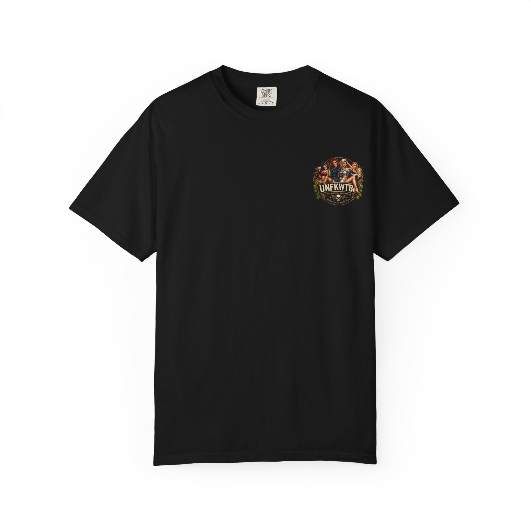 Beer Pinup T-Shirt – "Good Ale, Bad Choices" Retro Graphic Tee