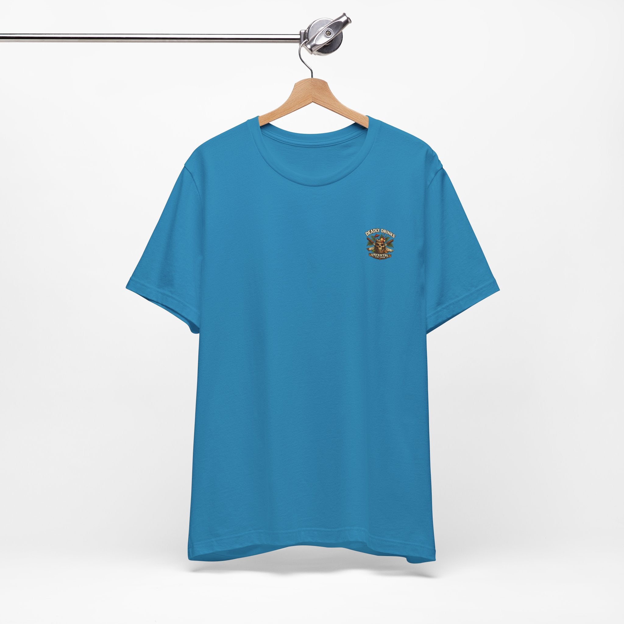 Annabelle Tropical Doll Graphic Tee - Retro Cocktail Girl T-Shirt