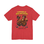 Captain of Bad Decisions Tee — Pirate Skeleton Graphic T-Shirt