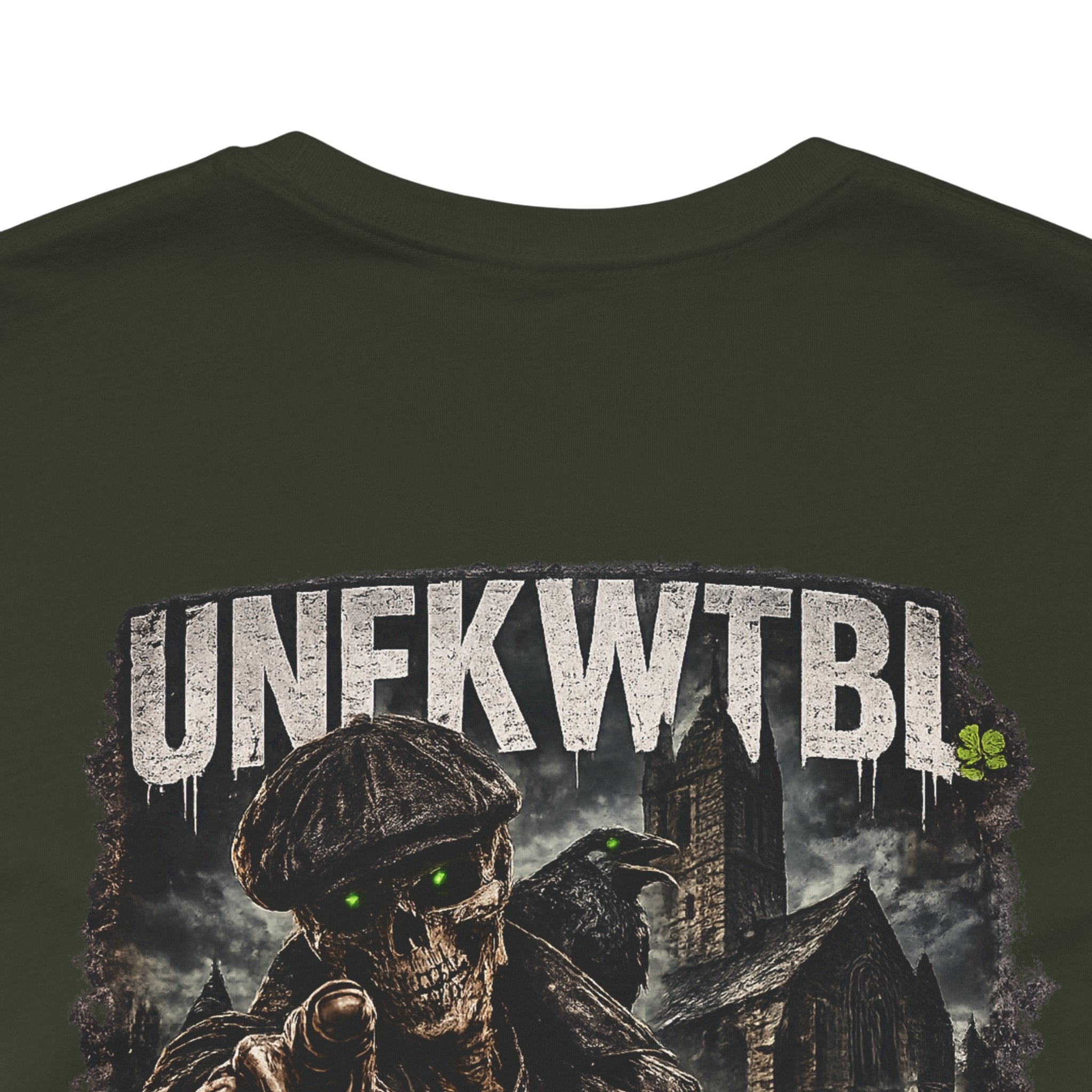 UNFKWTBL Graphic Tee — "Don't Fear the Dark" Military-Inspired Short Sleeve Shirt