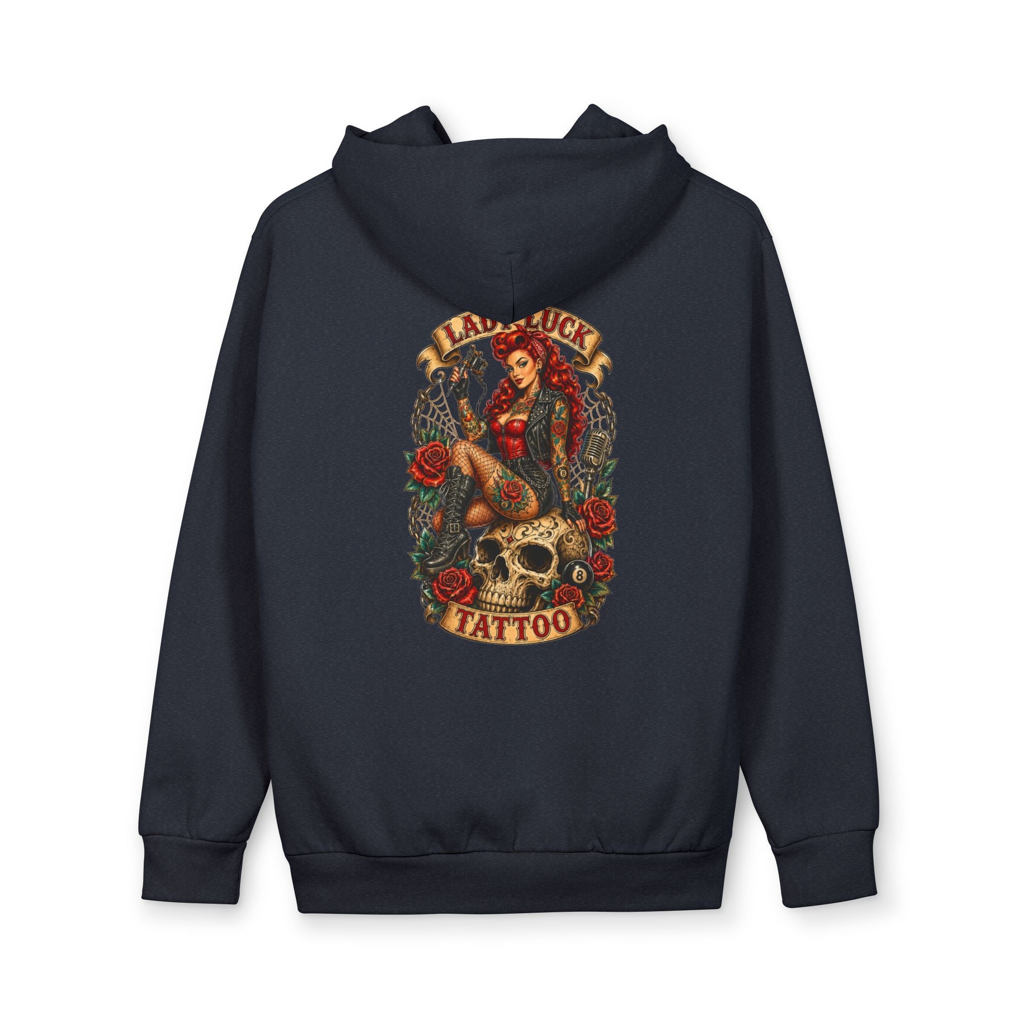 Lady Luck Tattoo Skull Queen Hoodie