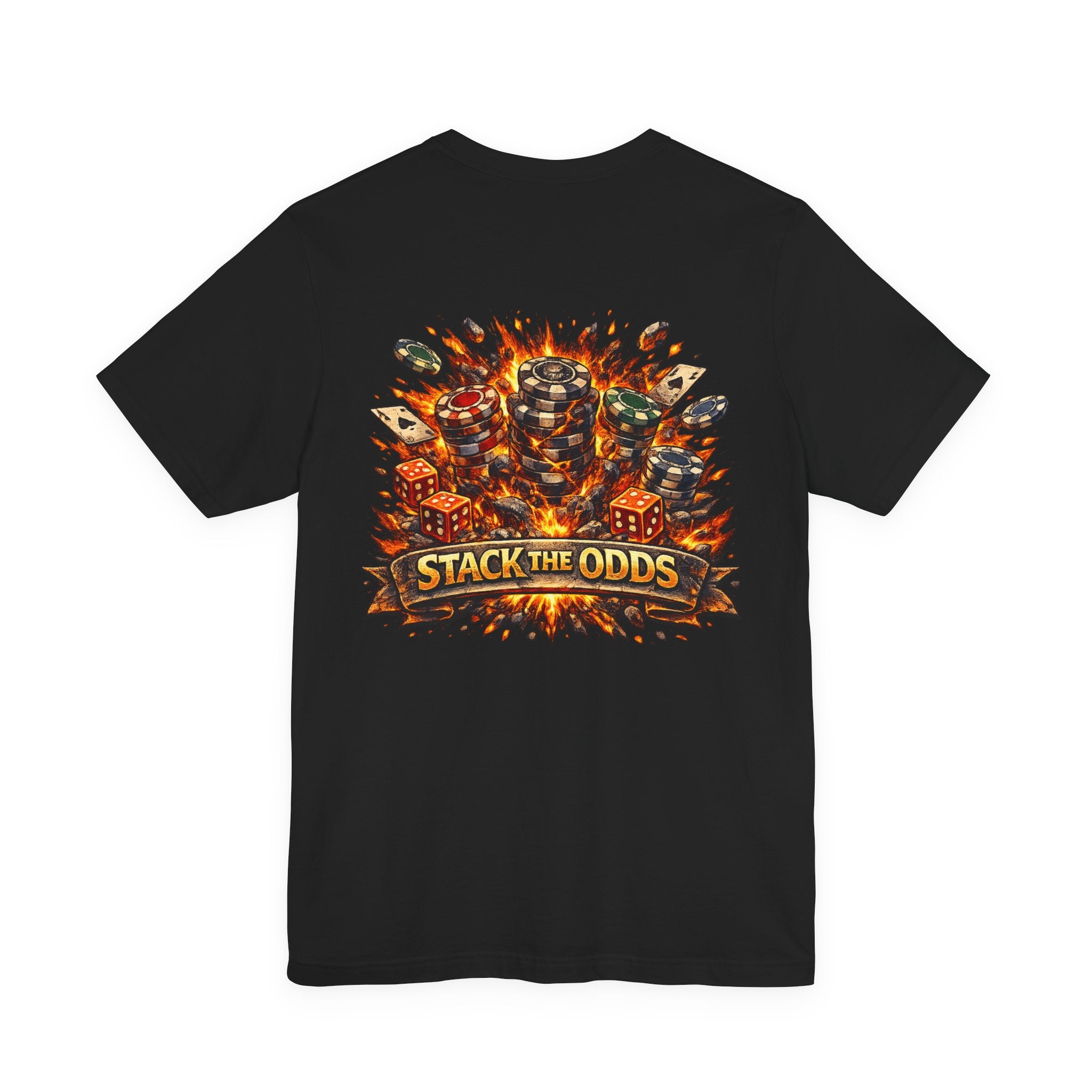 Stack the Odds Poker T-Shirt — Casino Chips & Cards Graphic Tee