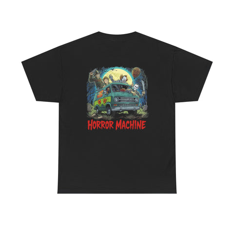 Horror Machine Unisex Heavy Cotton Tee, Graphic Tee, Casual Wear, Halloween Shirt, Horror Lovers Gift, Edgy Streetwear