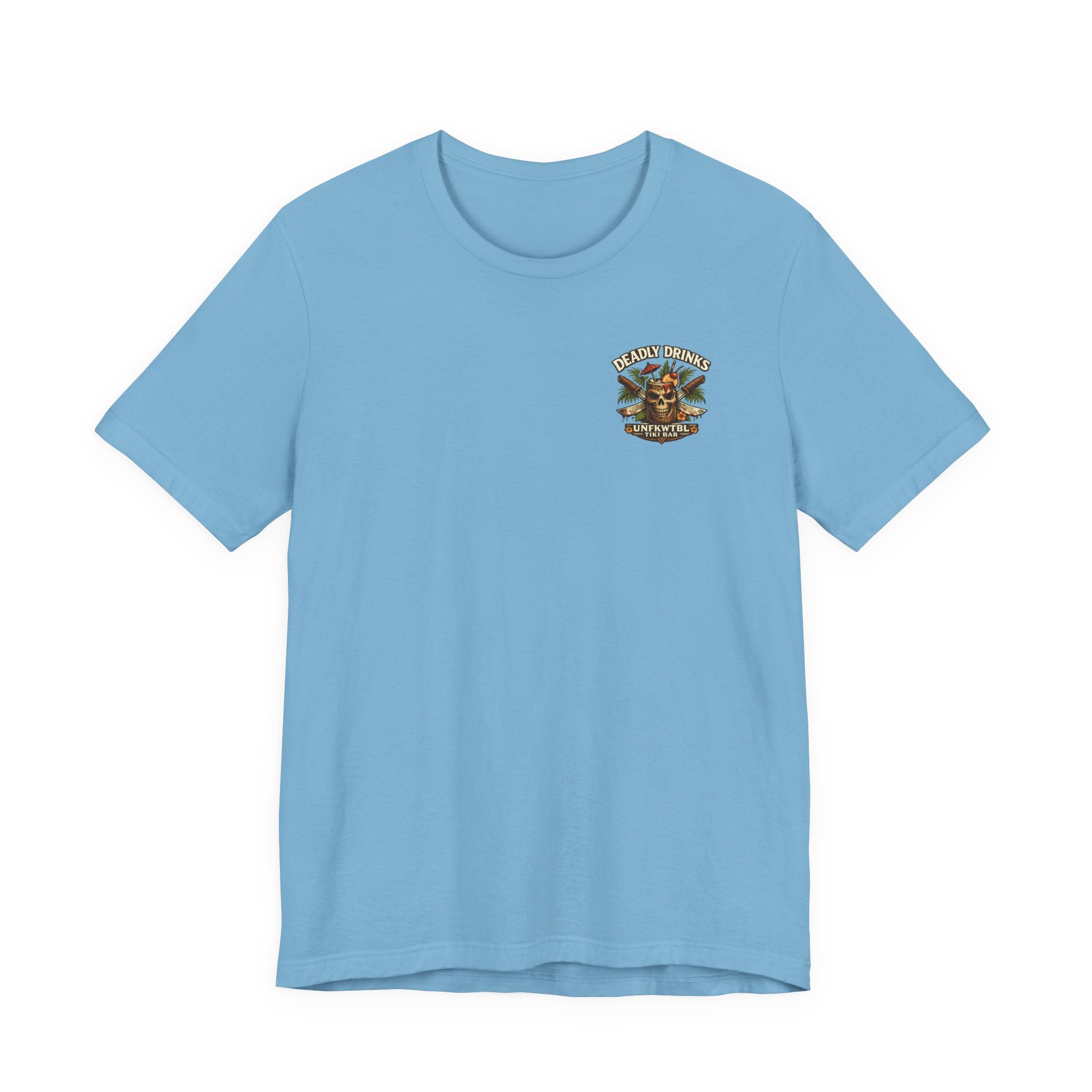 Creepy Clown Beach Tee — "Floating Under the Influence" Graphic T-Shirt