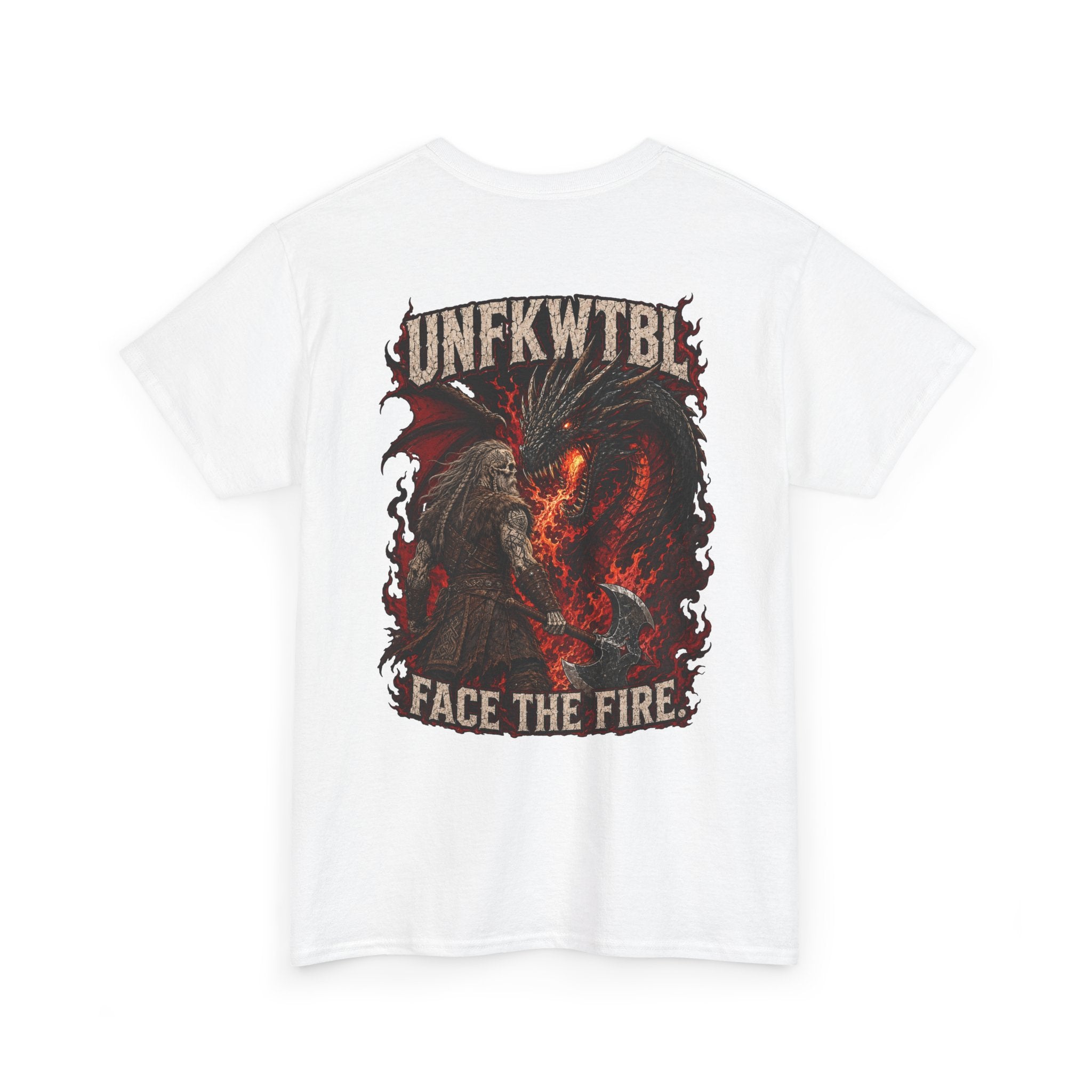 UNFKWTBL Face the Fire Dragon Back-Print Tee