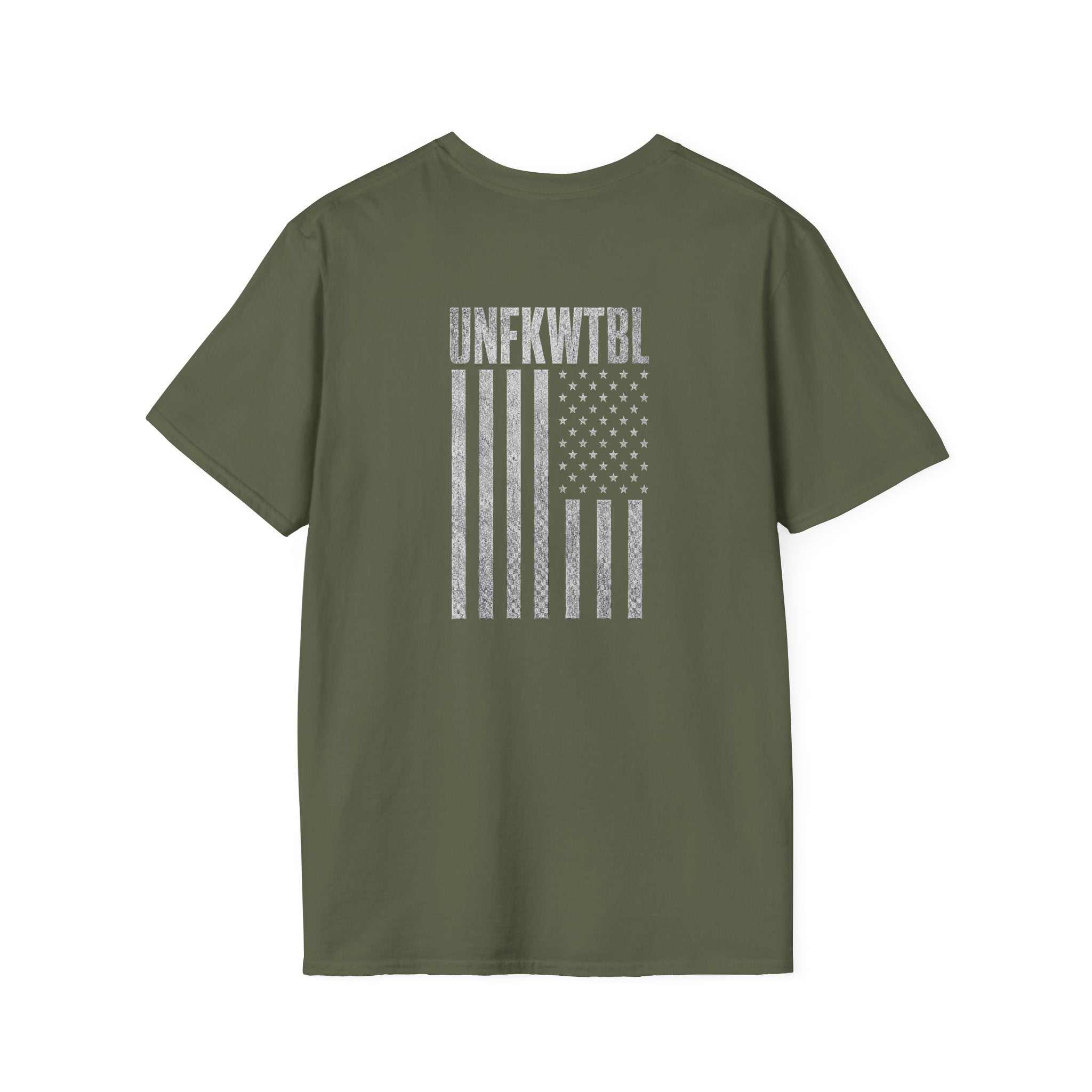 UNFKWTBL T-Shirt with bold distressed "Respect Few. Fear None." print on soft ring-spun cotton tee