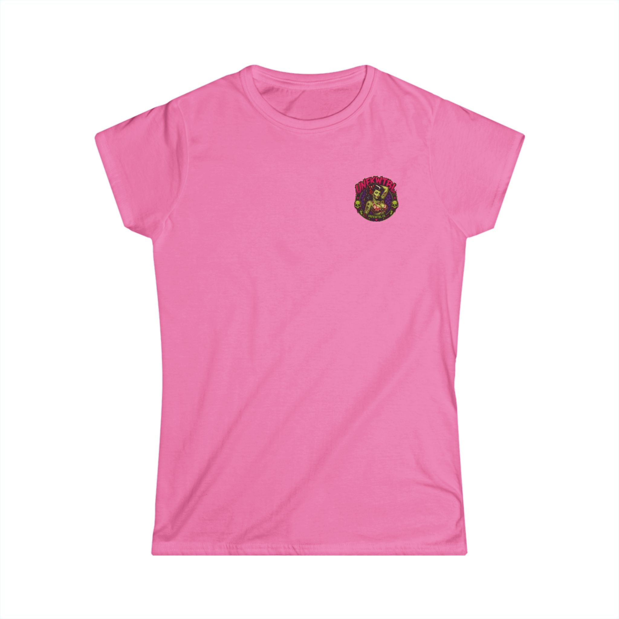 Zombie pinupWomen’s Tee - Classic White Softstyle Crewneck