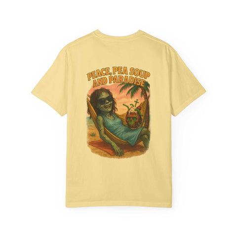 REGAN’S Peace, Pea Soup, and Paradise T-Shirt | Unique Unisex Tee | Comfy Casual Wear | Gifts for Friends | Summer Vibes