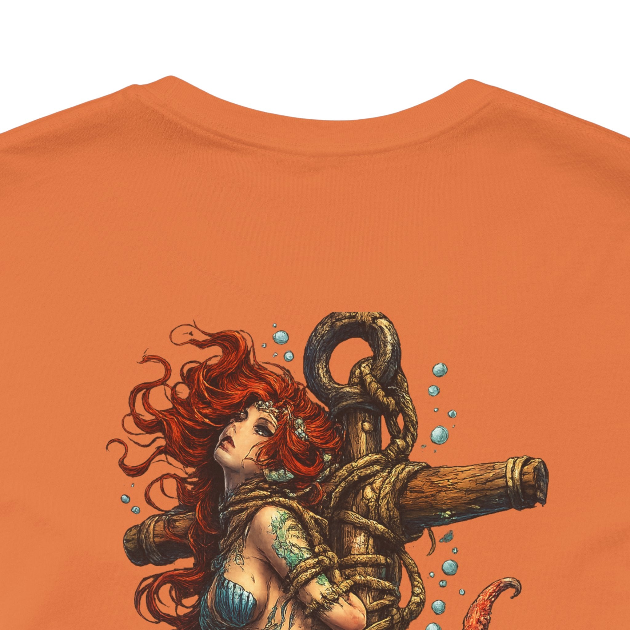 Mermaid Anchor Graphic Tee — Vintage Nautical Octopus Design
