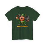 Leprechaun Where's My Pot of Gold T-Shirt | St. Patrick's Day Irish Tee