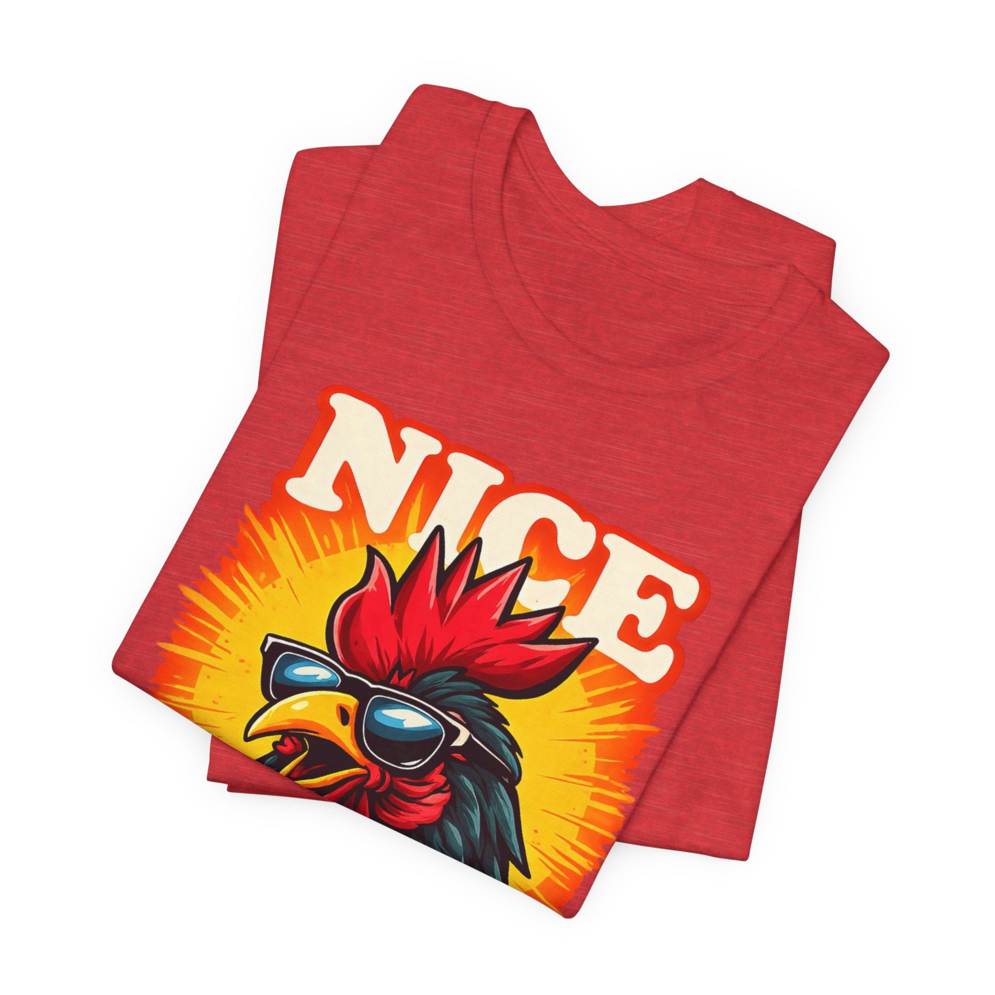 Nice Rooster T-Shirt — Cool Sunglasses Chicken Graphic Tee